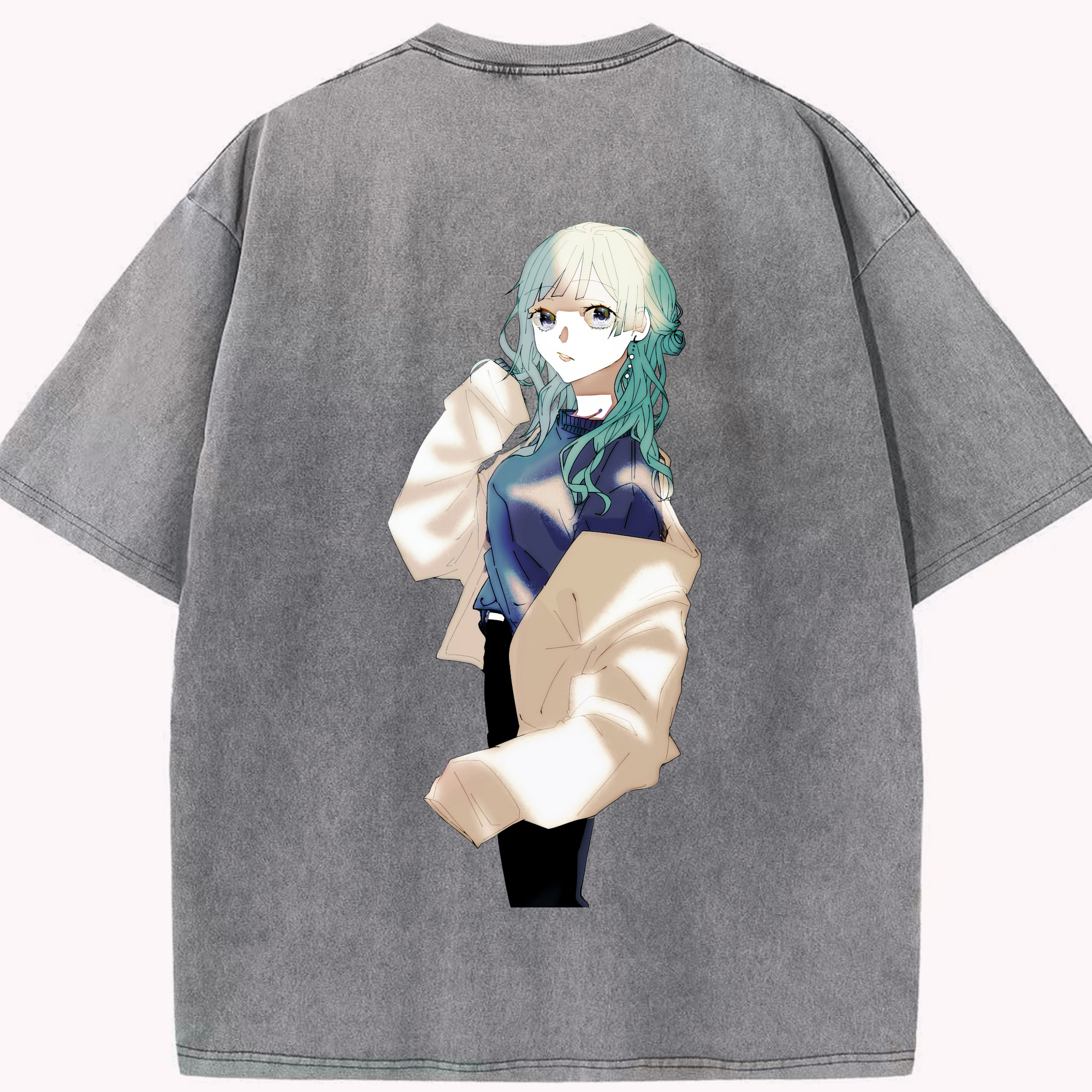 （画像用） 呪術廻戦 Jujutsu Kaisen 綿100% ヴィンテージ風 半袖Tシャツ（背面プリント）