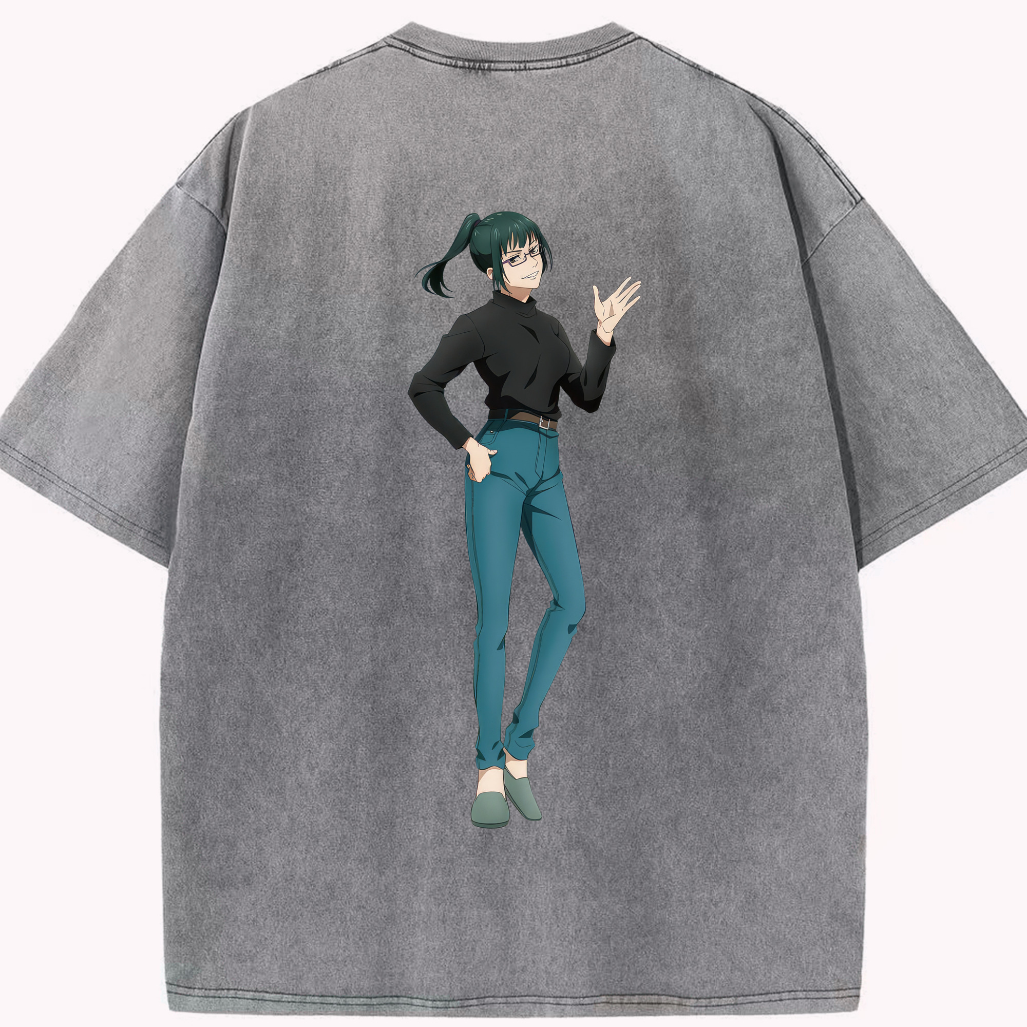 （画像用） 呪術廻戦 Jujutsu Kaisen 綿100% ヴィンテージ風 半袖Tシャツ（背面プリント）