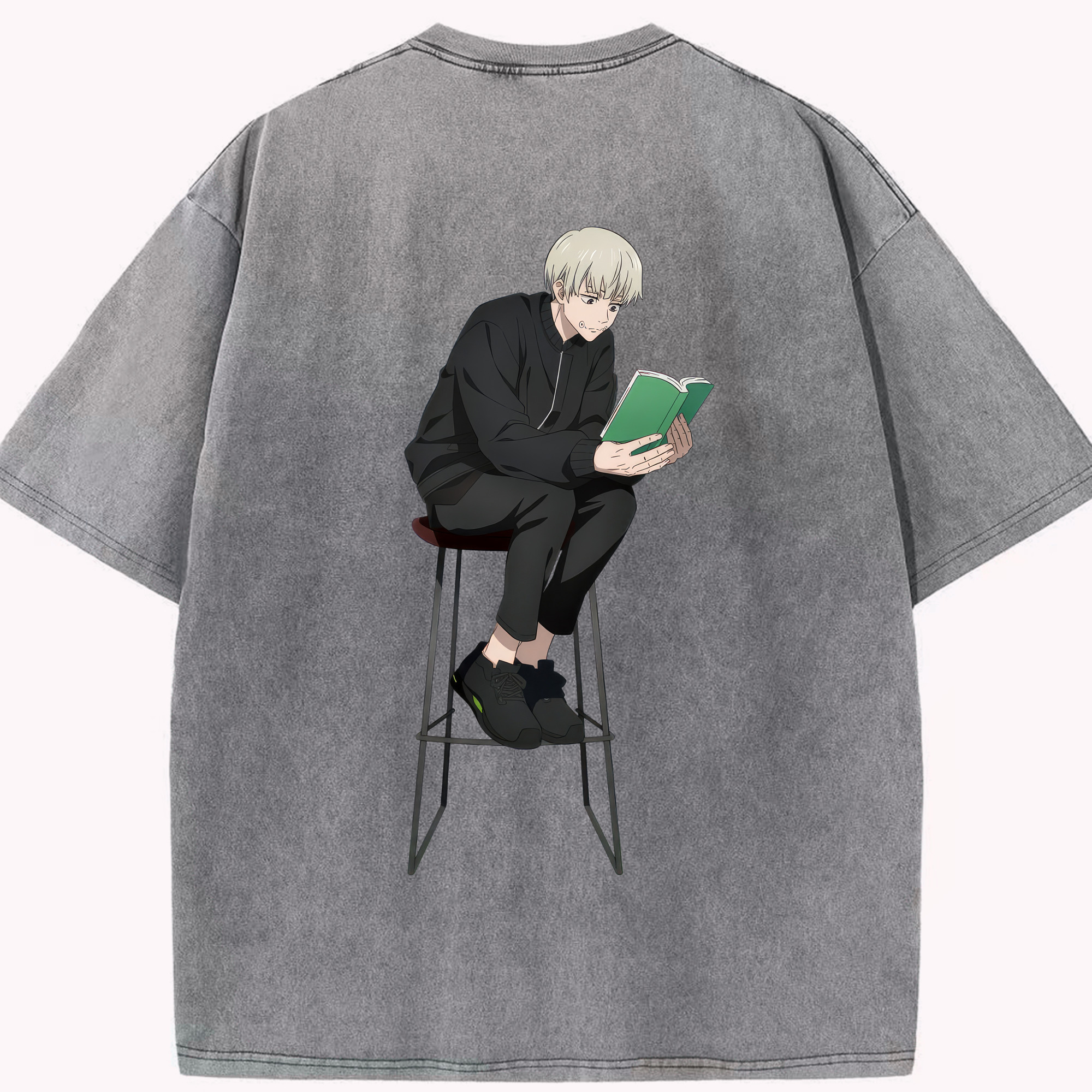 （画像用） 呪術廻戦 Jujutsu Kaisen 綿100% ヴィンテージ風 半袖Tシャツ（背面プリント）