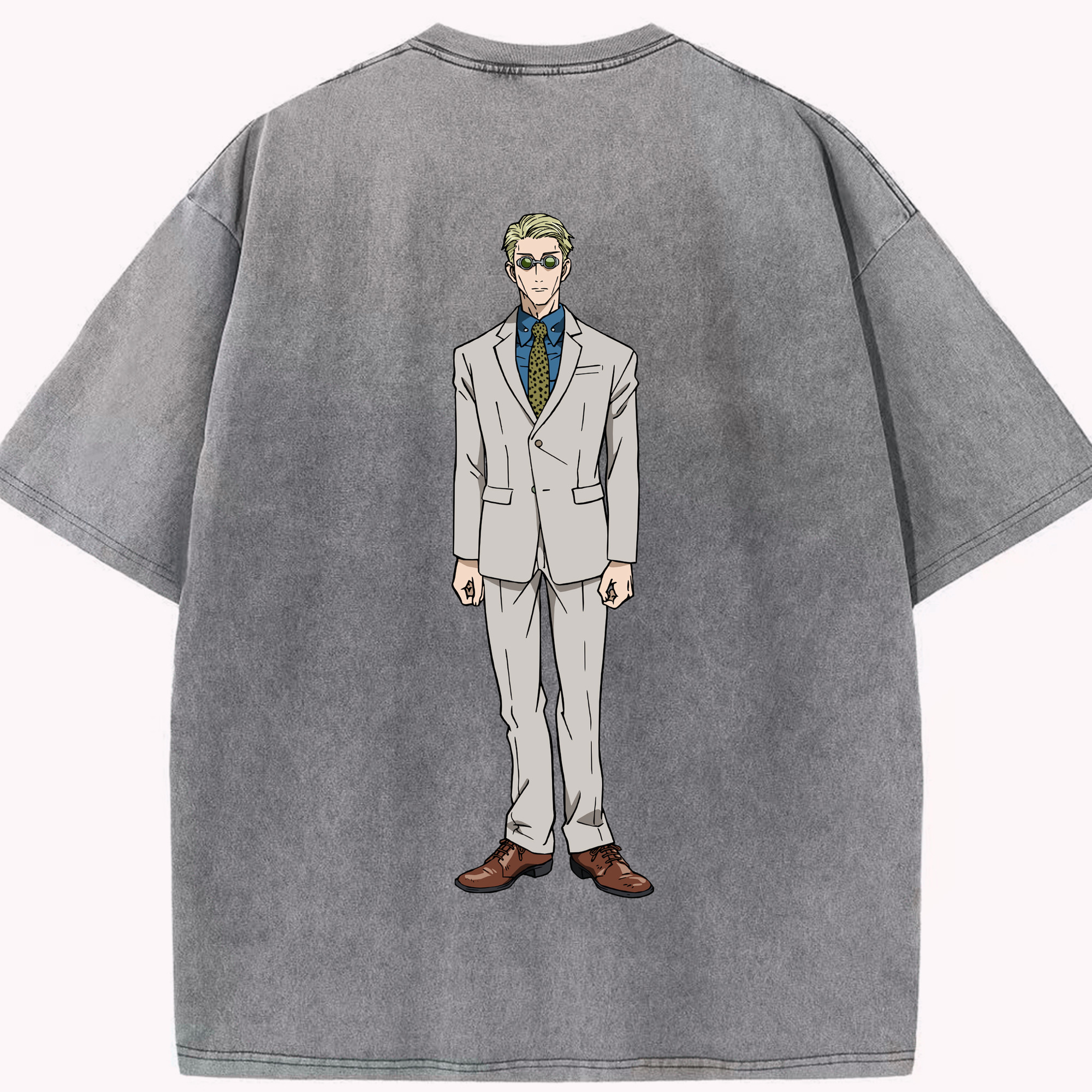 （画像用） 呪術廻戦 Jujutsu Kaisen 綿100% ヴィンテージ風 半袖Tシャツ（背面プリント）