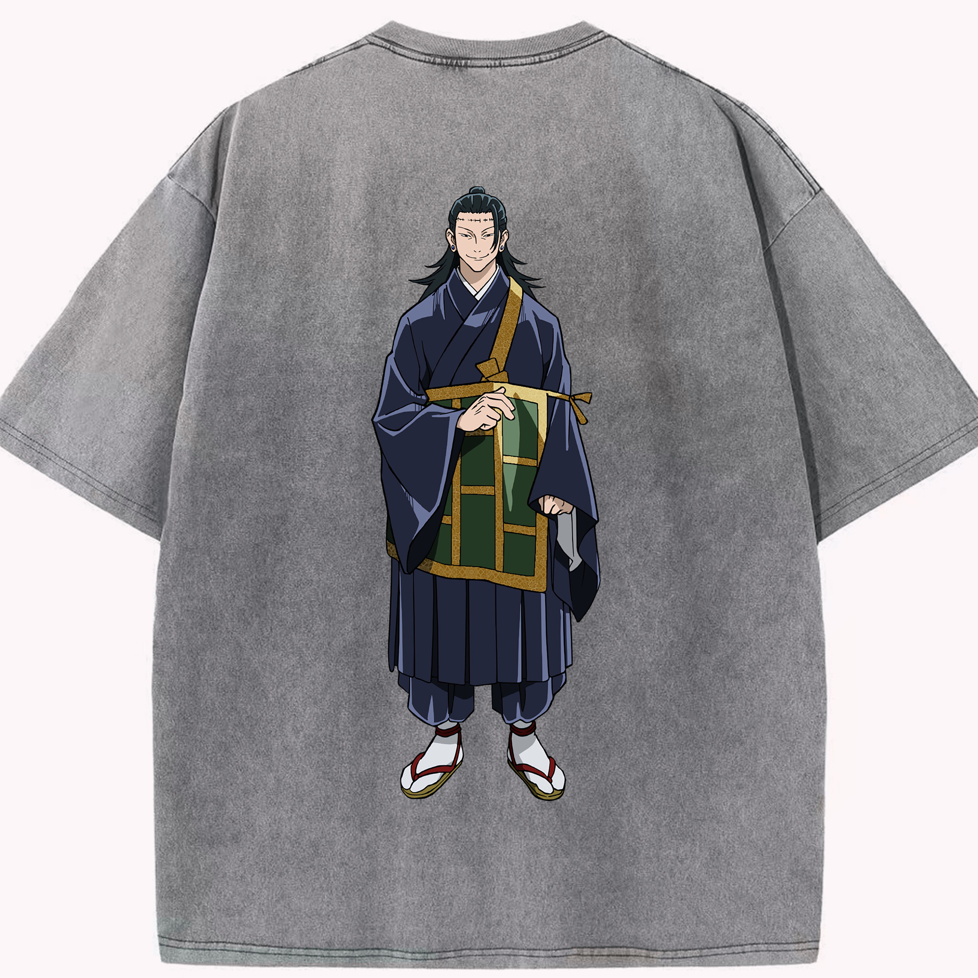 （画像用） 呪術廻戦 Jujutsu Kaisen 綿100% ヴィンテージ風 半袖Tシャツ（背面プリント）