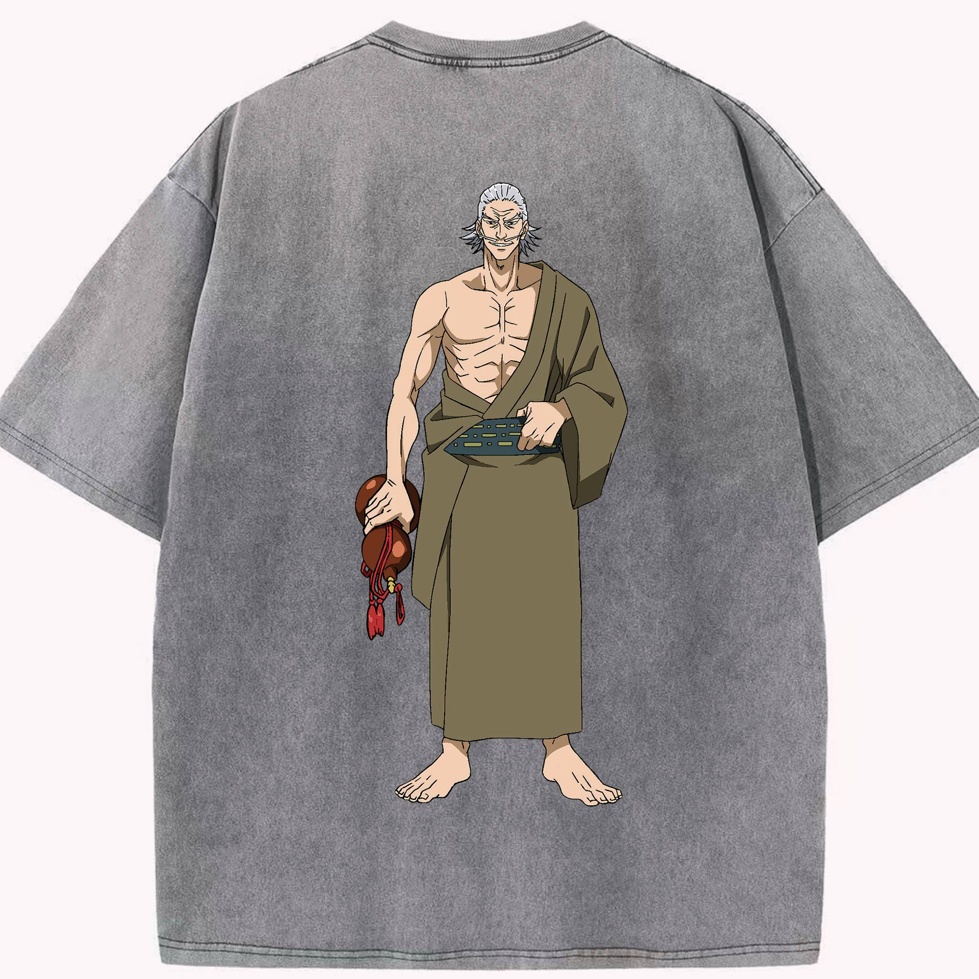 （画像用） 呪術廻戦 Jujutsu Kaisen 綿100% ヴィンテージ風 半袖Tシャツ（背面プリント）