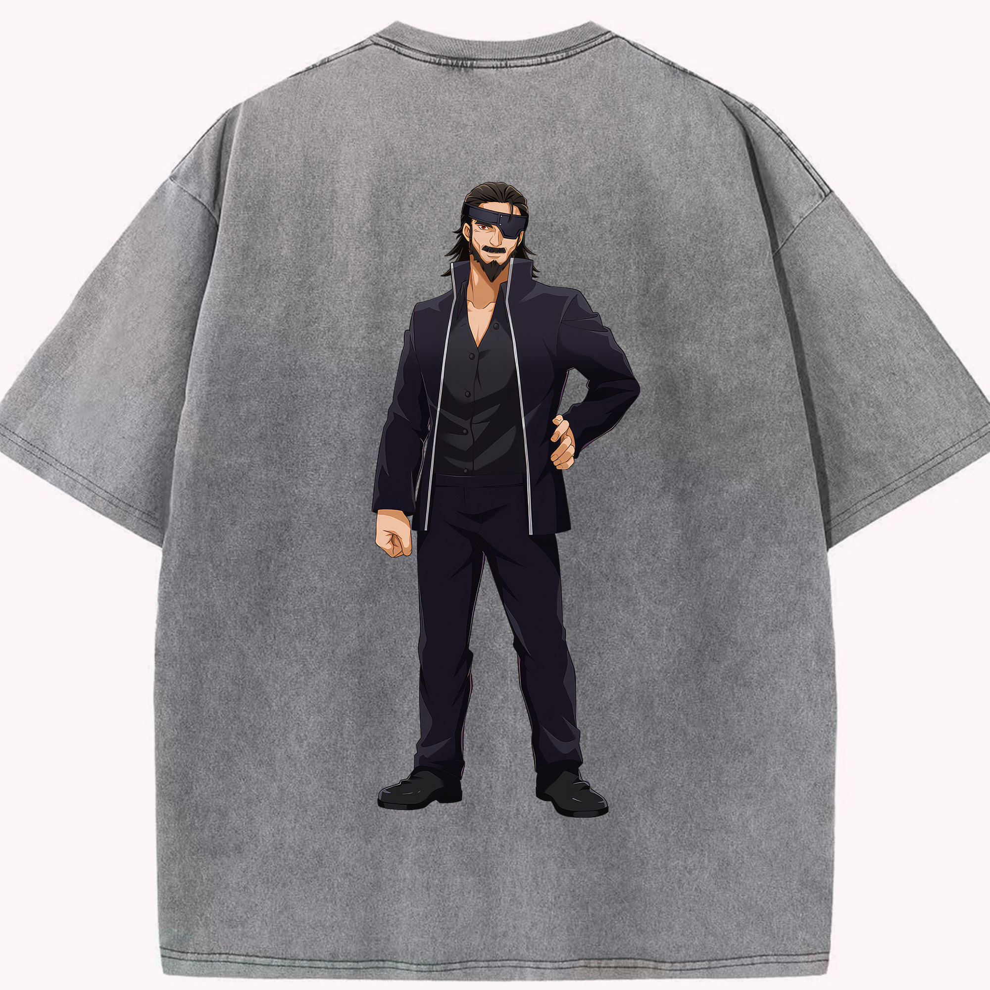 （画像用） 呪術廻戦 Jujutsu Kaisen 綿100% ヴィンテージ風 半袖Tシャツ（背面プリント）