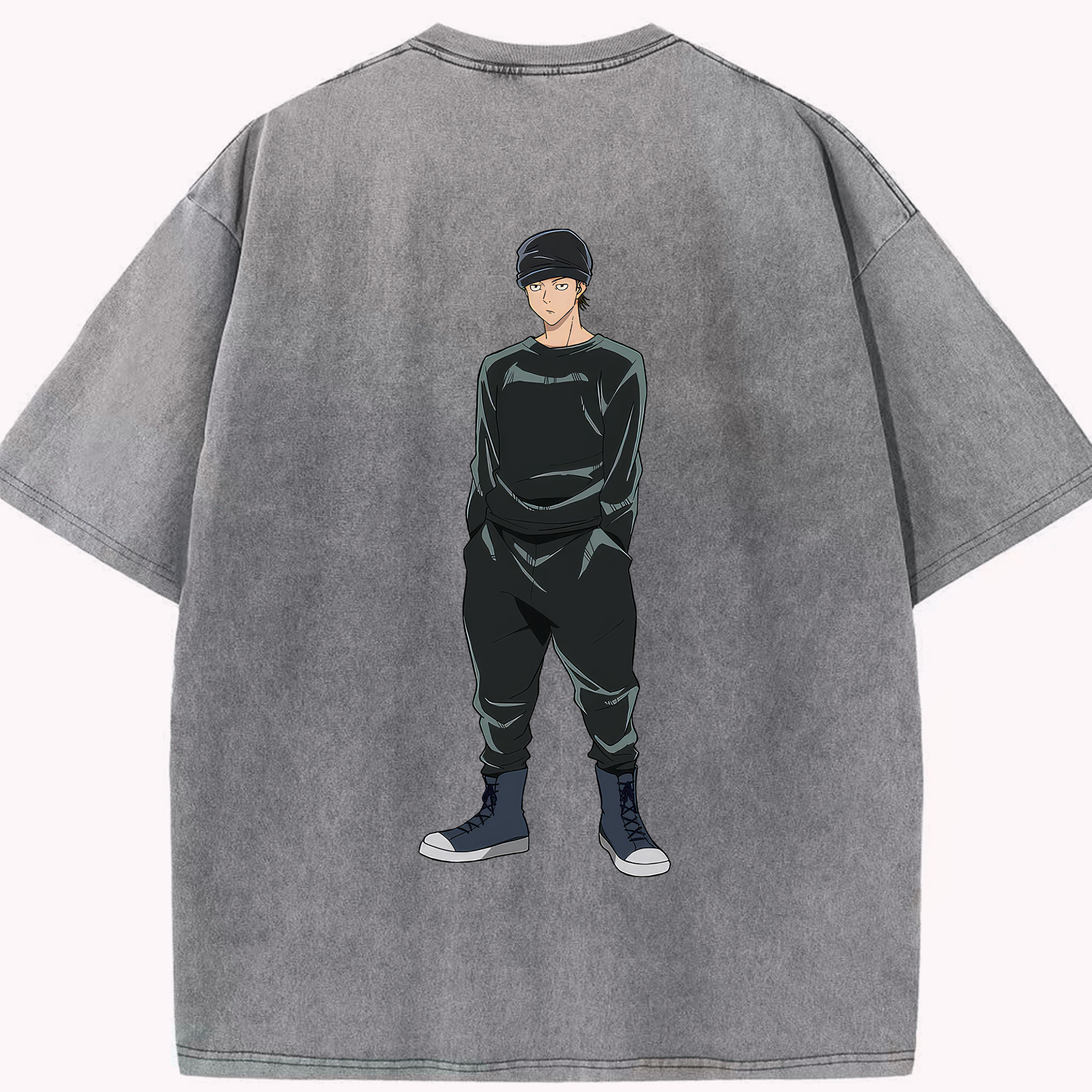（画像用） 呪術廻戦 Jujutsu Kaisen 綿100% ヴィンテージ風 半袖Tシャツ（背面プリント）