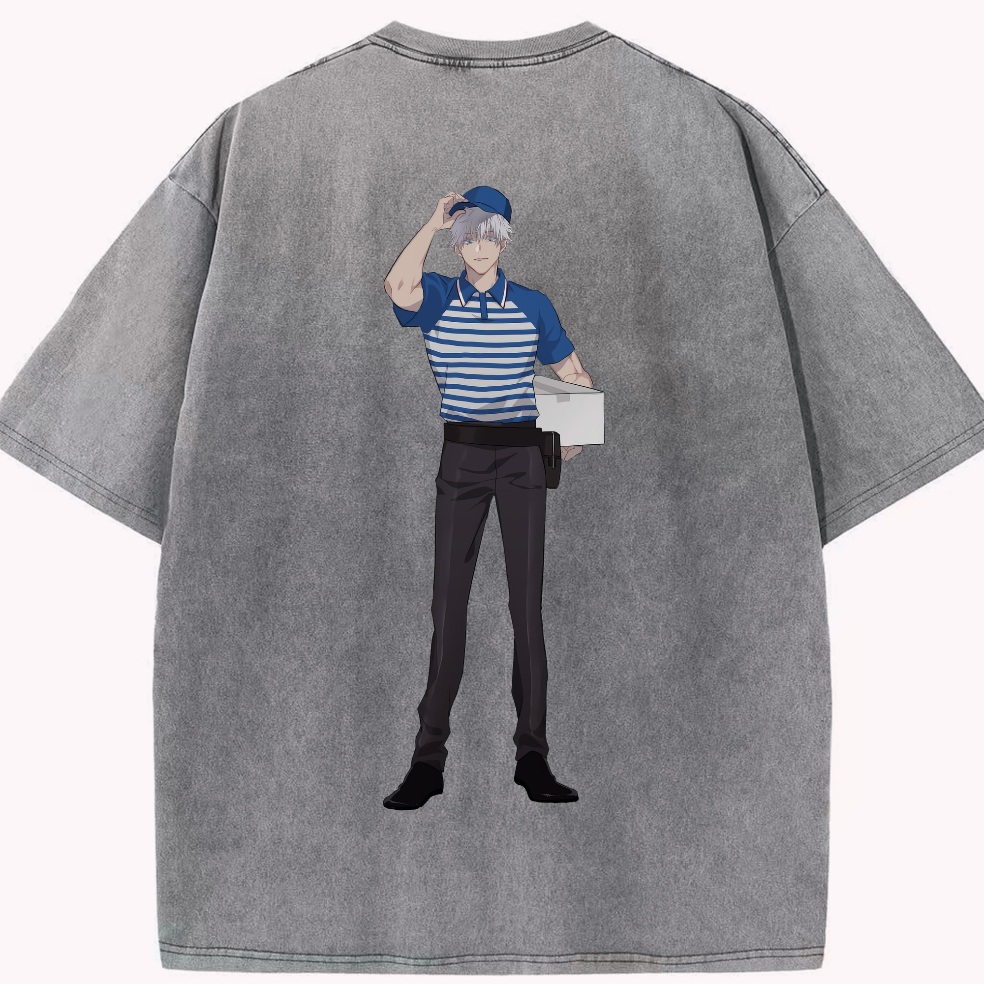 （画像用） 呪術廻戦 Jujutsu Kaisen 綿100% ヴィンテージ風 半袖Tシャツ（背面プリント）