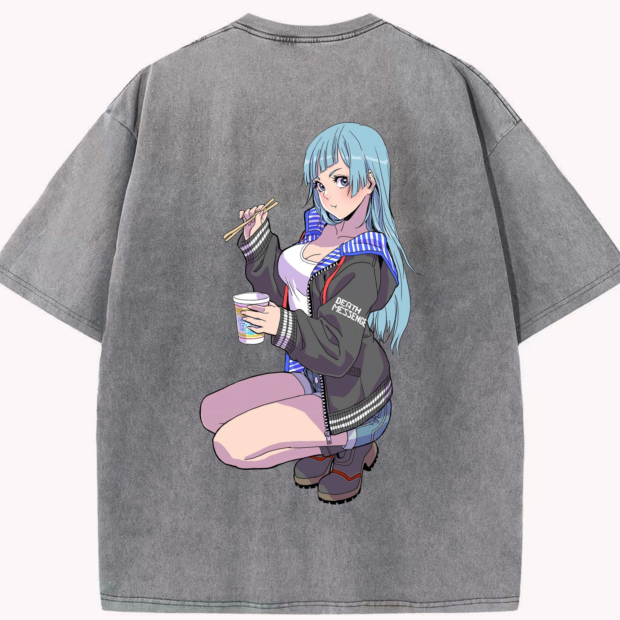 （画像用） 呪術廻戦 Jujutsu Kaisen 綿100% ヴィンテージ風 半袖Tシャツ（背面プリント）
