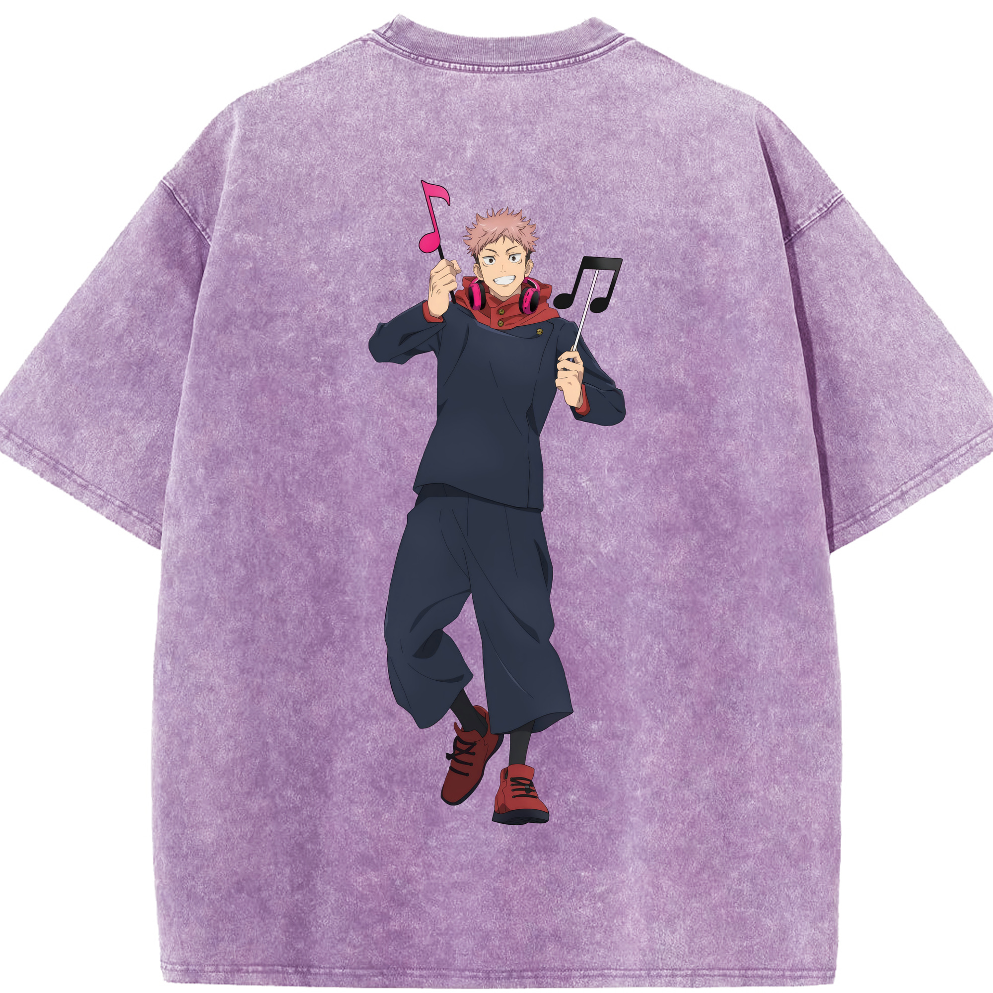 （画像用） 呪術廻戦 Jujutsu Kaisen 綿100% ヴィンテージ風 半袖Tシャツ（背面プリント）