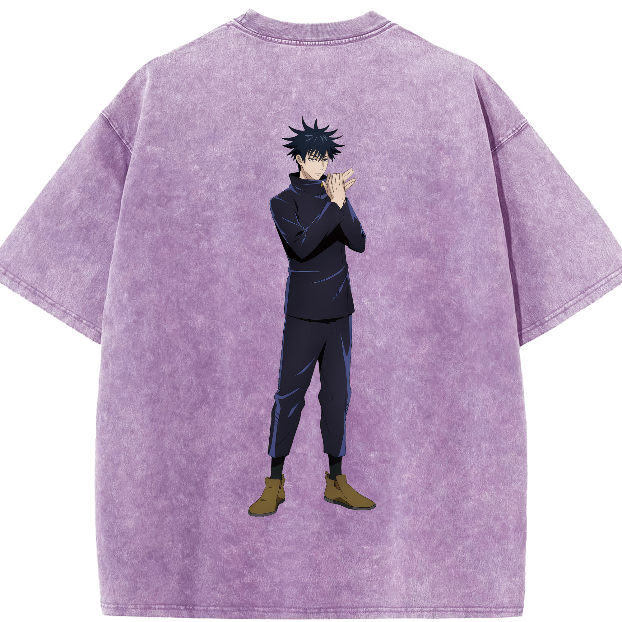 （画像用） 呪術廻戦 Jujutsu Kaisen 綿100% ヴィンテージ風 半袖Tシャツ（背面プリント）