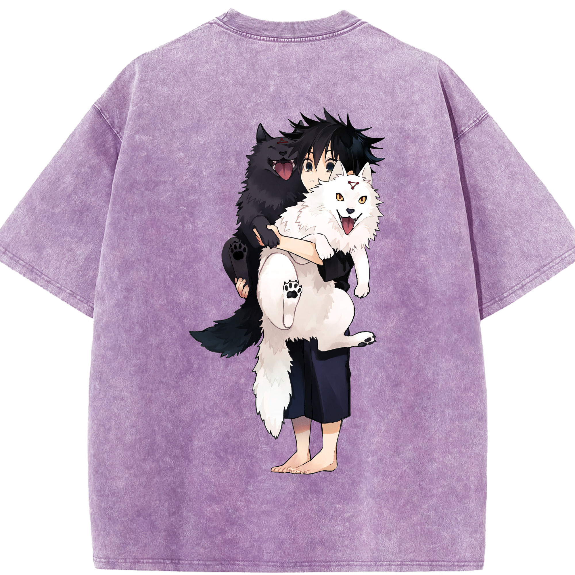 （画像用） 呪術廻戦 Jujutsu Kaisen 綿100% ヴィンテージ風 半袖Tシャツ（背面プリント）