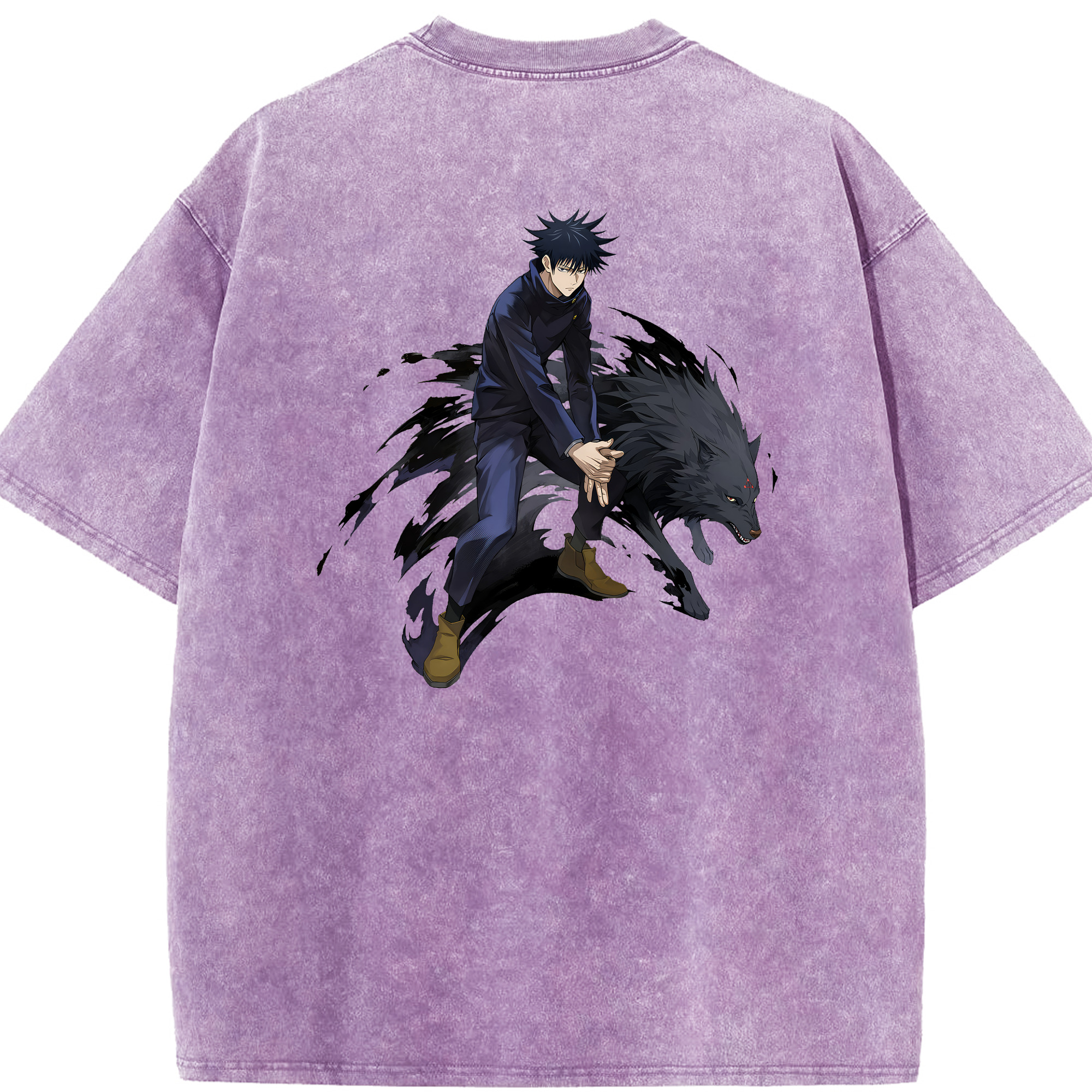 （画像用） 呪術廻戦 Jujutsu Kaisen 綿100% ヴィンテージ風 半袖Tシャツ（背面プリント）