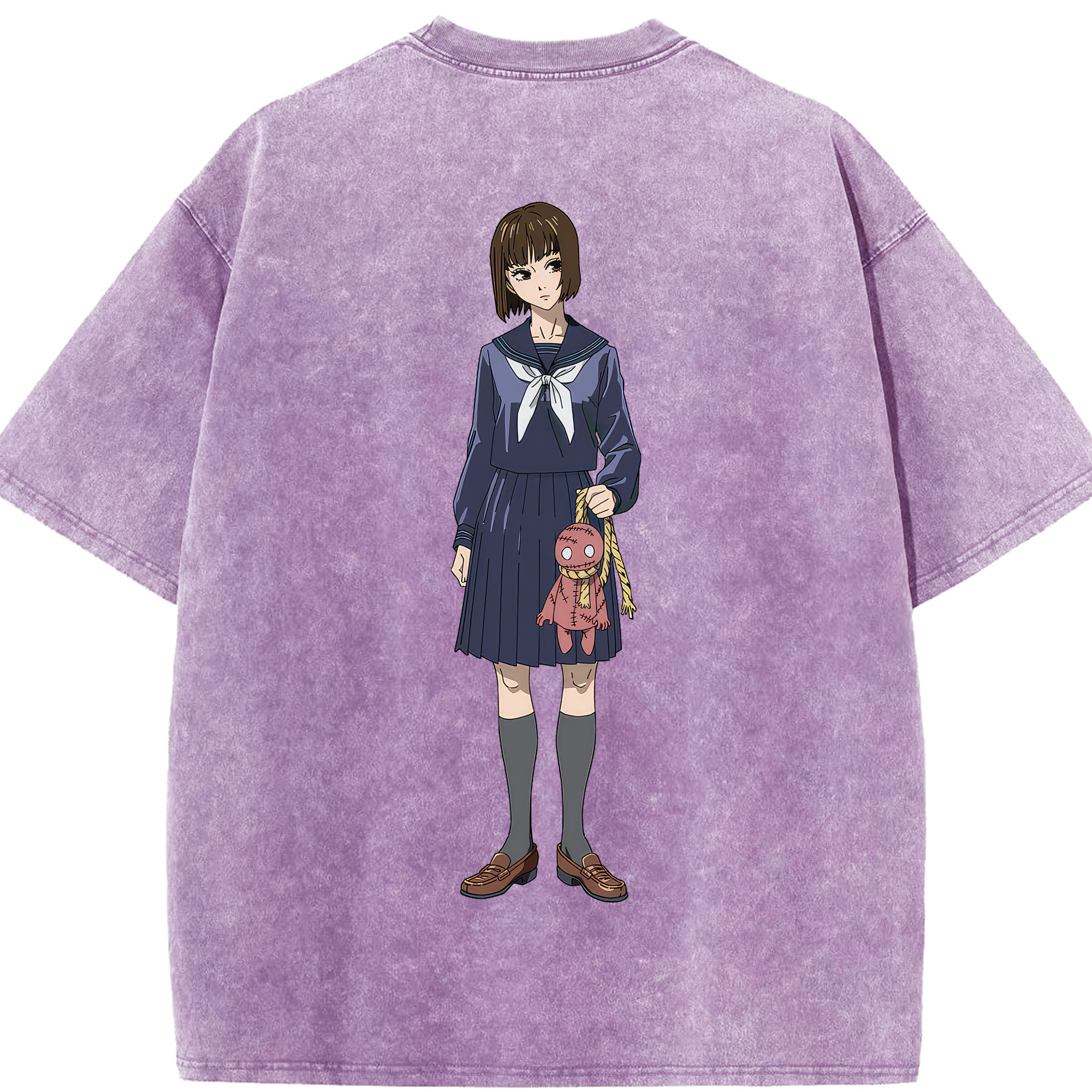（画像用） 呪術廻戦 Jujutsu Kaisen 綿100% ヴィンテージ風 半袖Tシャツ（背面プリント）