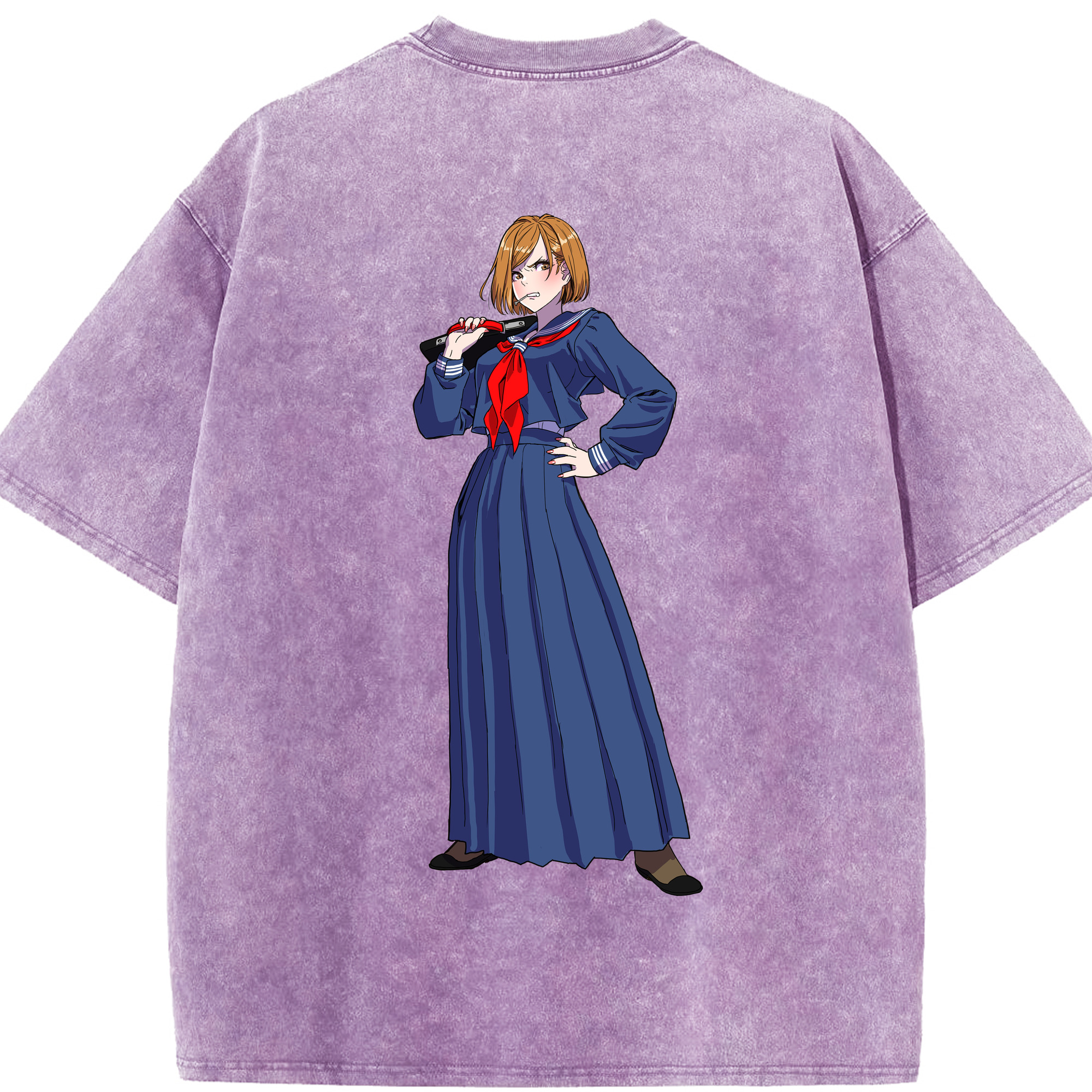 （画像用） 呪術廻戦 Jujutsu Kaisen 綿100% ヴィンテージ風 半袖Tシャツ（背面プリント）