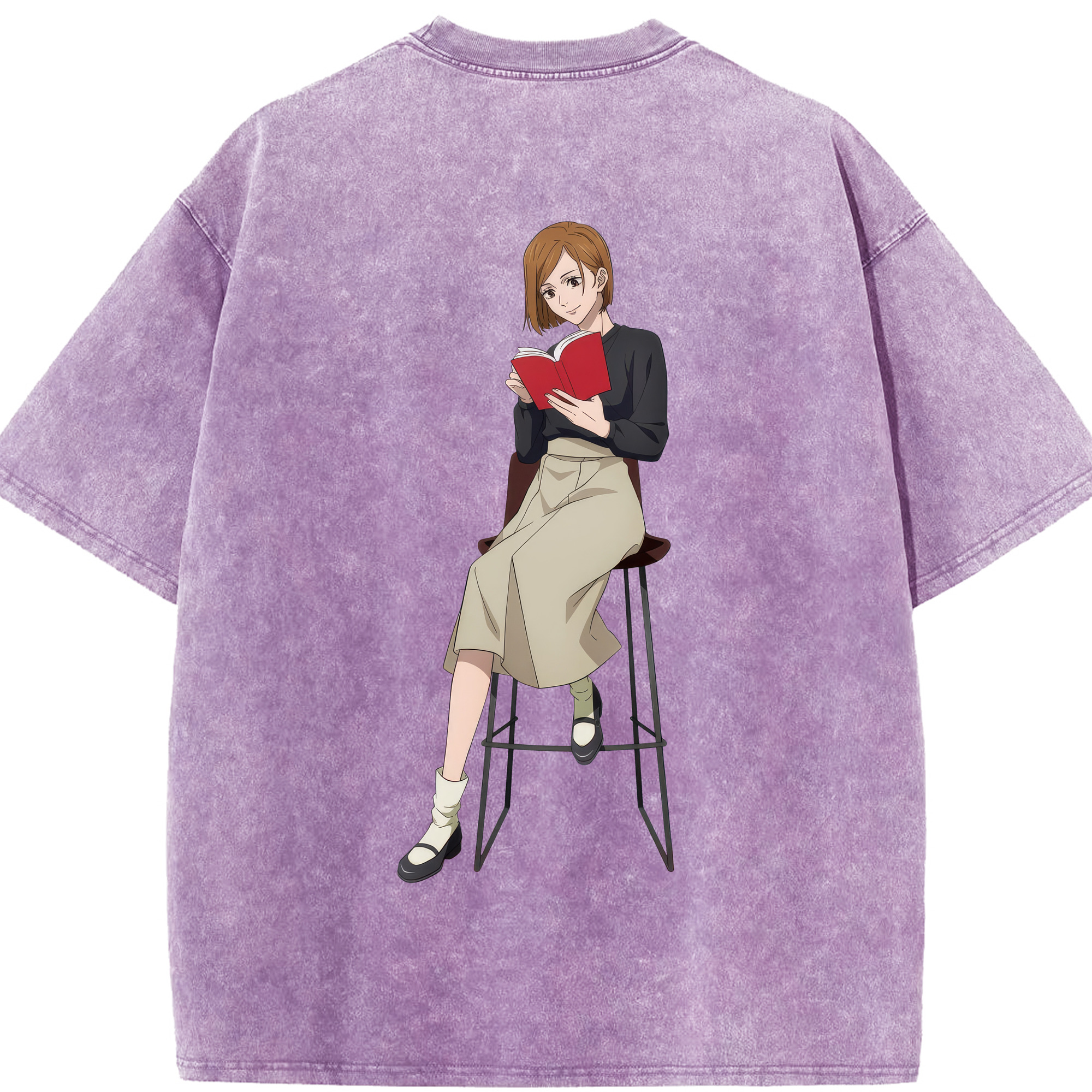 （画像用） 呪術廻戦 Jujutsu Kaisen 綿100% ヴィンテージ風 半袖Tシャツ（背面プリント）