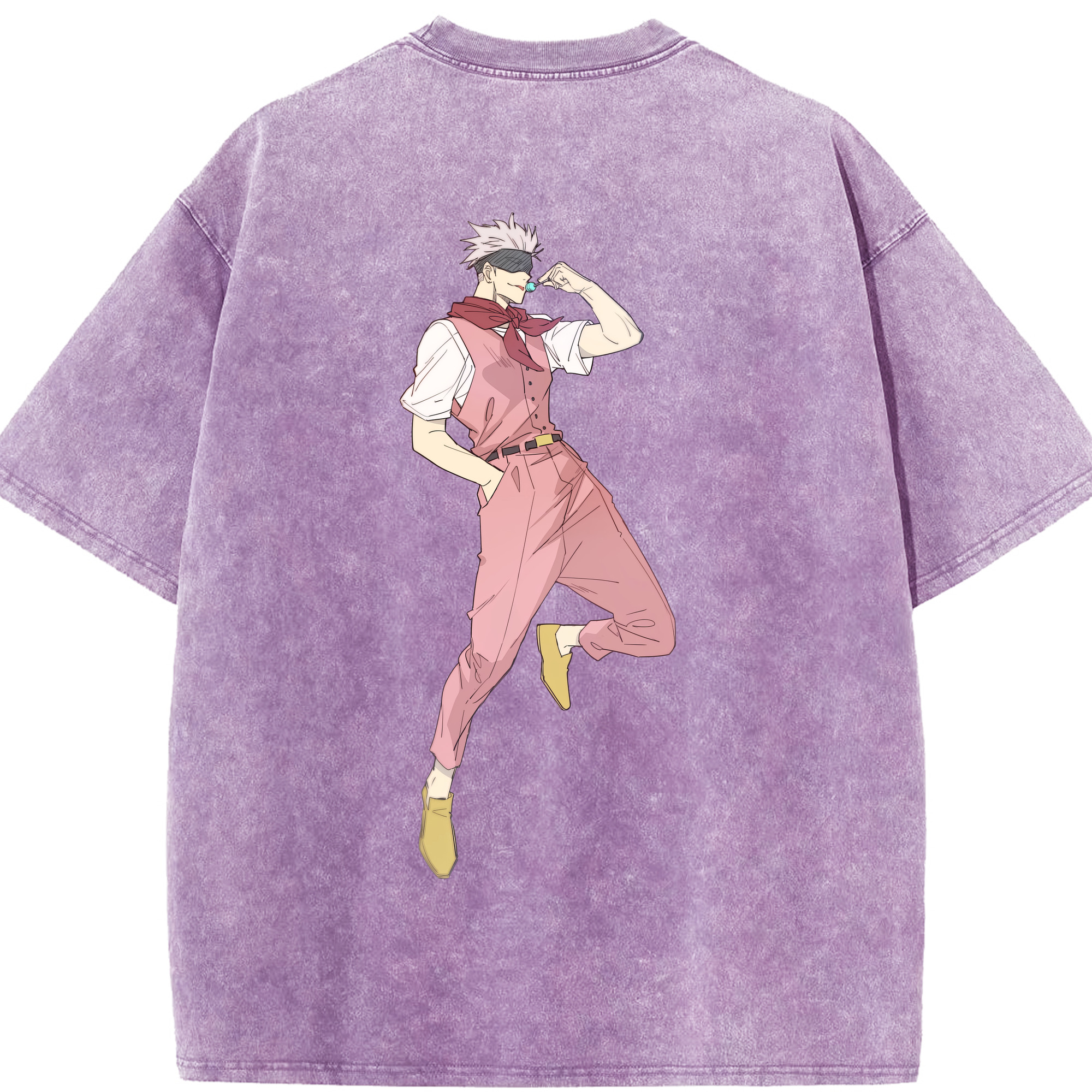 （画像用） 呪術廻戦 Jujutsu Kaisen 綿100% ヴィンテージ風 半袖Tシャツ（背面プリント）