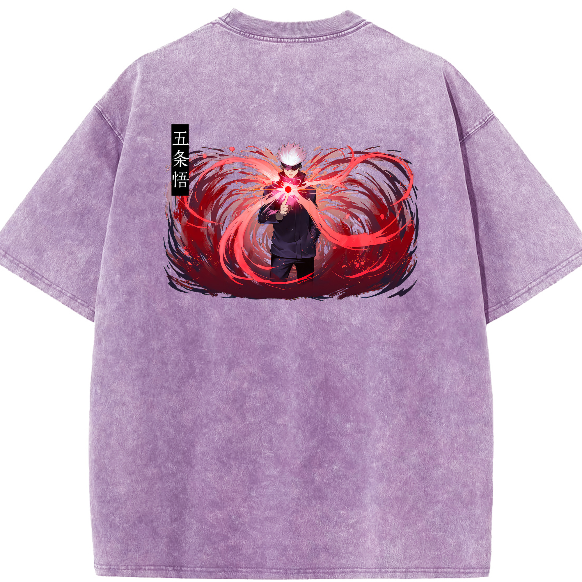 （画像用） 呪術廻戦 Jujutsu Kaisen 綿100% ヴィンテージ風 半袖Tシャツ（背面プリント）