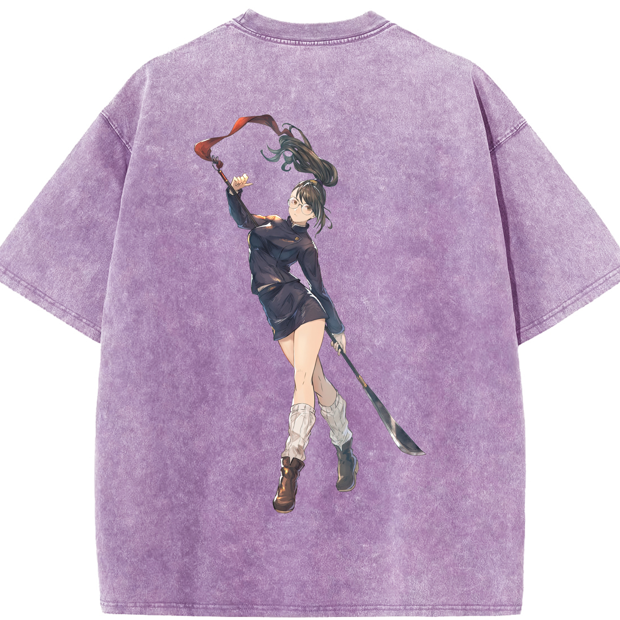 （画像用） 呪術廻戦 Jujutsu Kaisen 綿100% ヴィンテージ風 半袖Tシャツ（背面プリント）