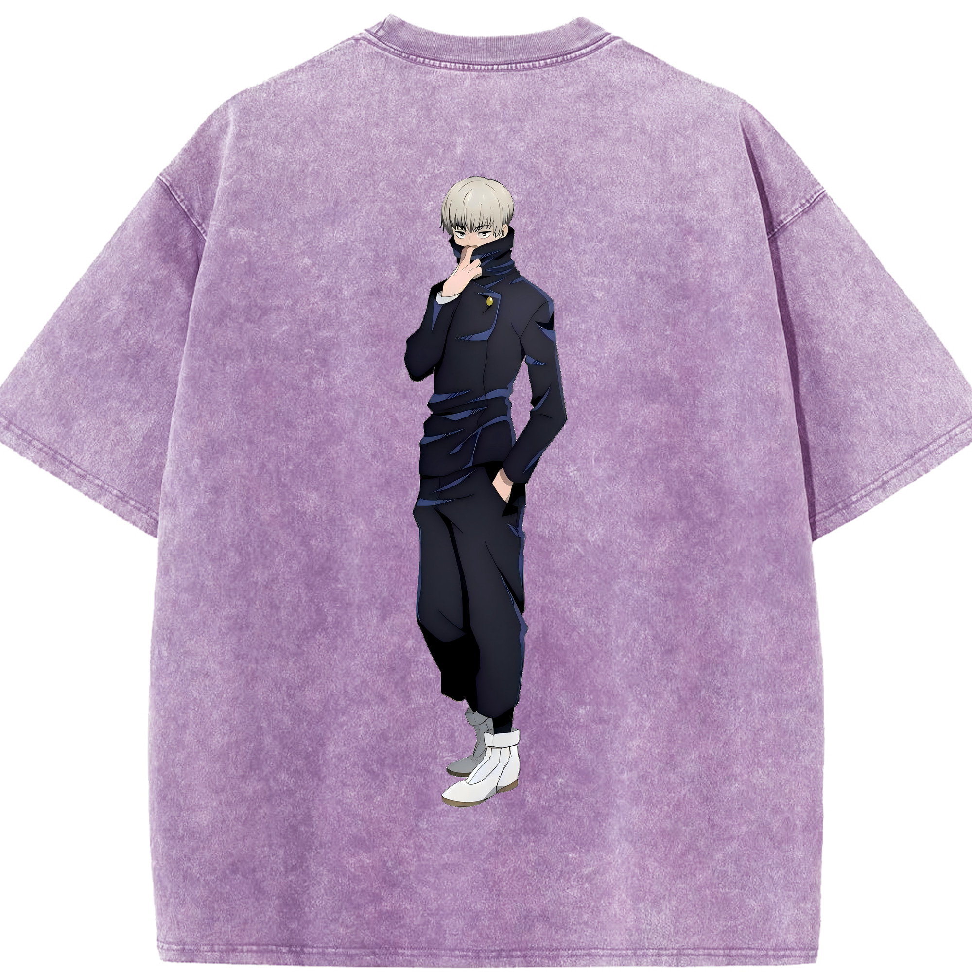 （画像用） 呪術廻戦 Jujutsu Kaisen 綿100% ヴィンテージ風 半袖Tシャツ（背面プリント）