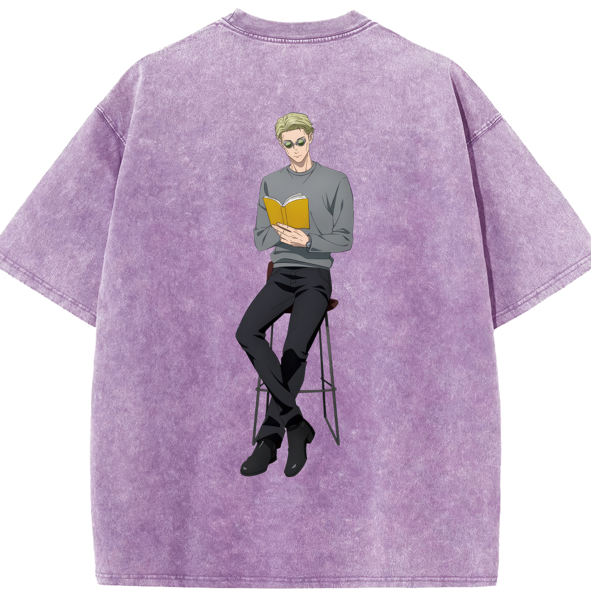 （画像用） 呪術廻戦 Jujutsu Kaisen 綿100% ヴィンテージ風 半袖Tシャツ（背面プリント）