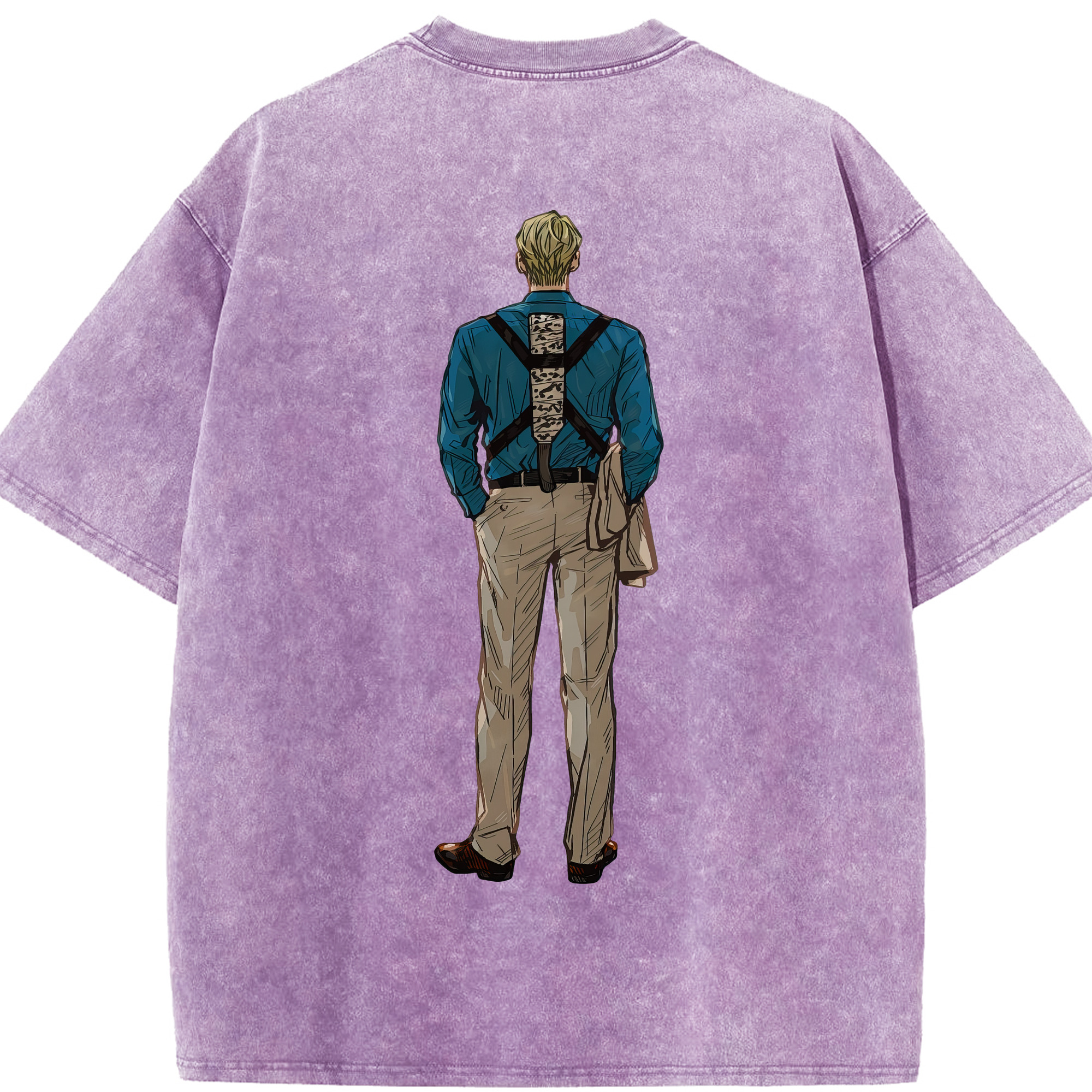 （画像用） 呪術廻戦 Jujutsu Kaisen 綿100% ヴィンテージ風 半袖Tシャツ（背面プリント）