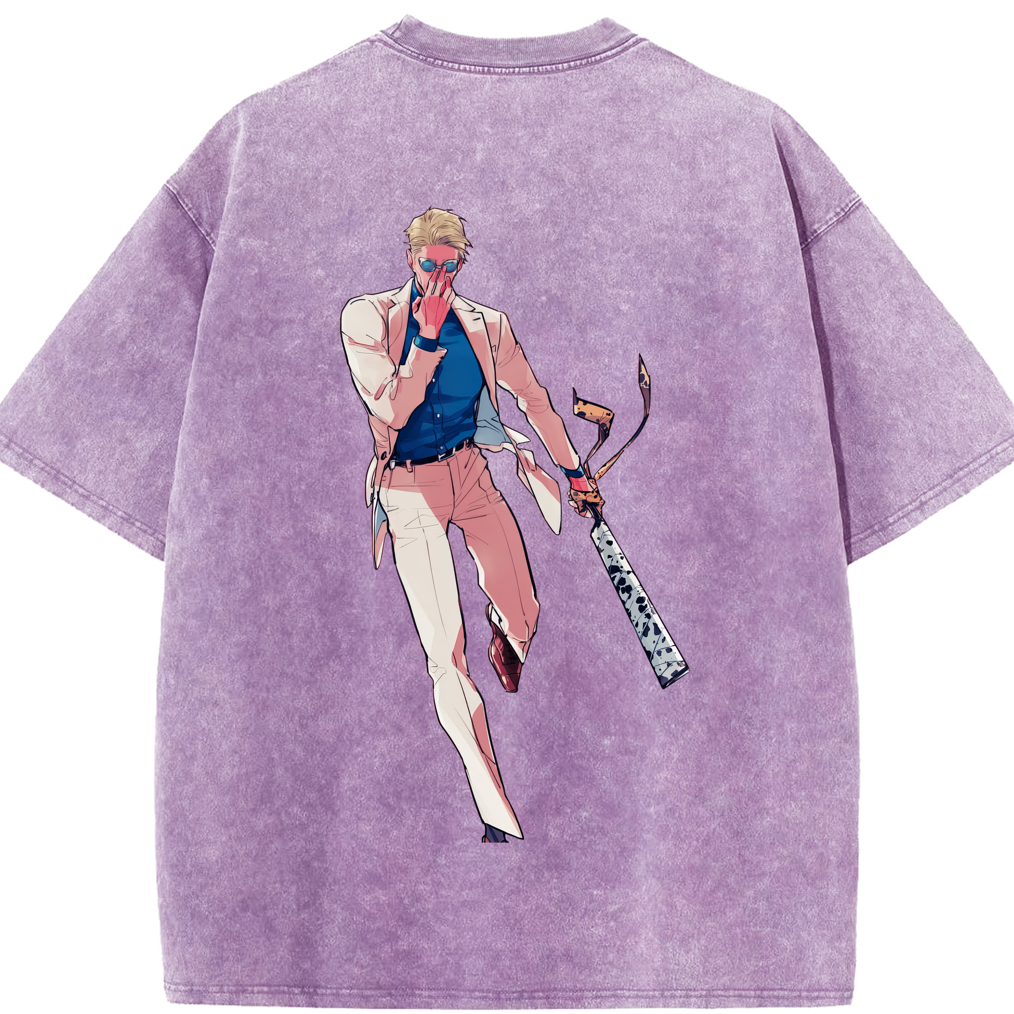 （画像用） 呪術廻戦 Jujutsu Kaisen 綿100% ヴィンテージ風 半袖Tシャツ（背面プリント）