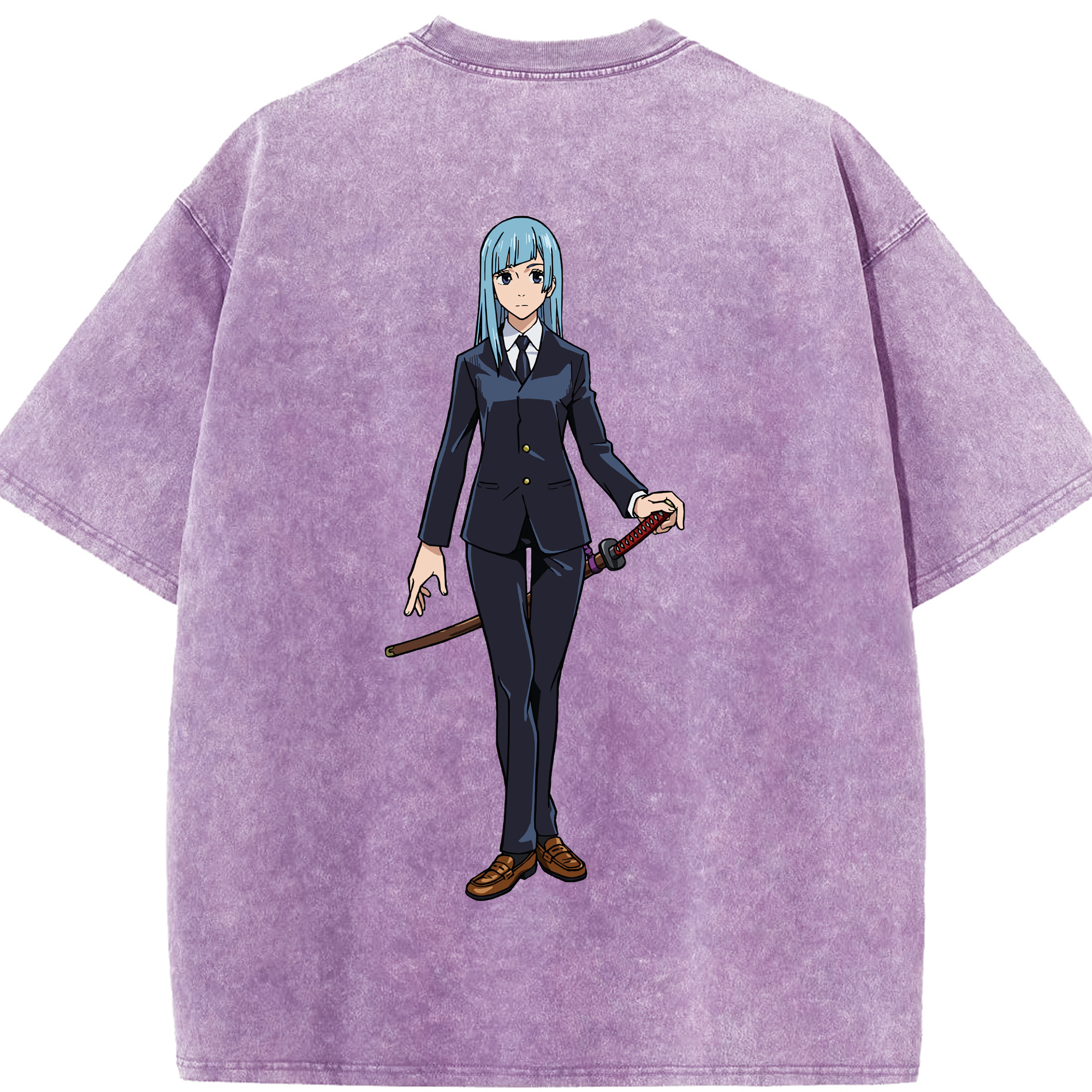 （画像用） 呪術廻戦 Jujutsu Kaisen 綿100% ヴィンテージ風 半袖Tシャツ（背面プリント）