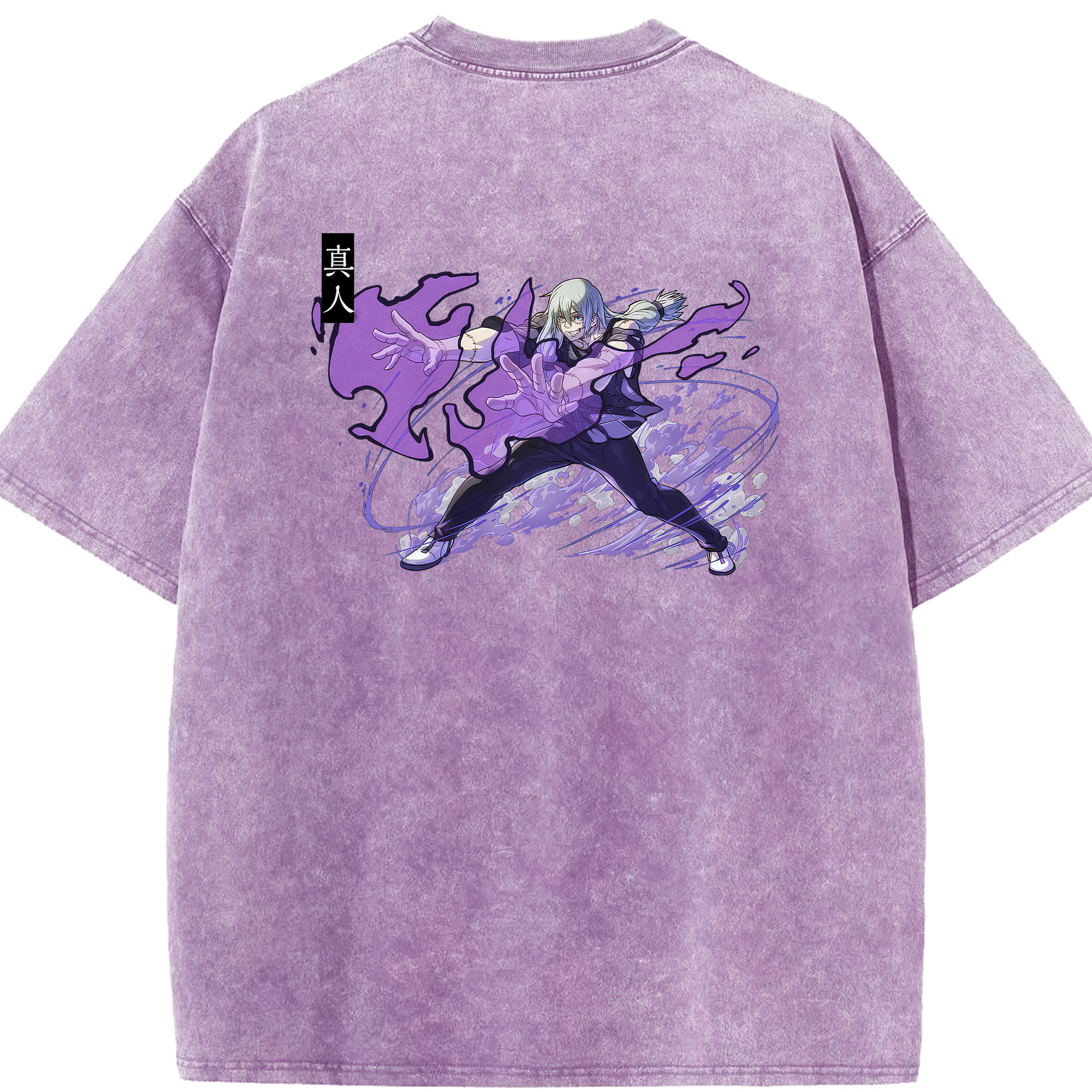 （画像用） 呪術廻戦 Jujutsu Kaisen 綿100% ヴィンテージ風 半袖Tシャツ（背面プリント）