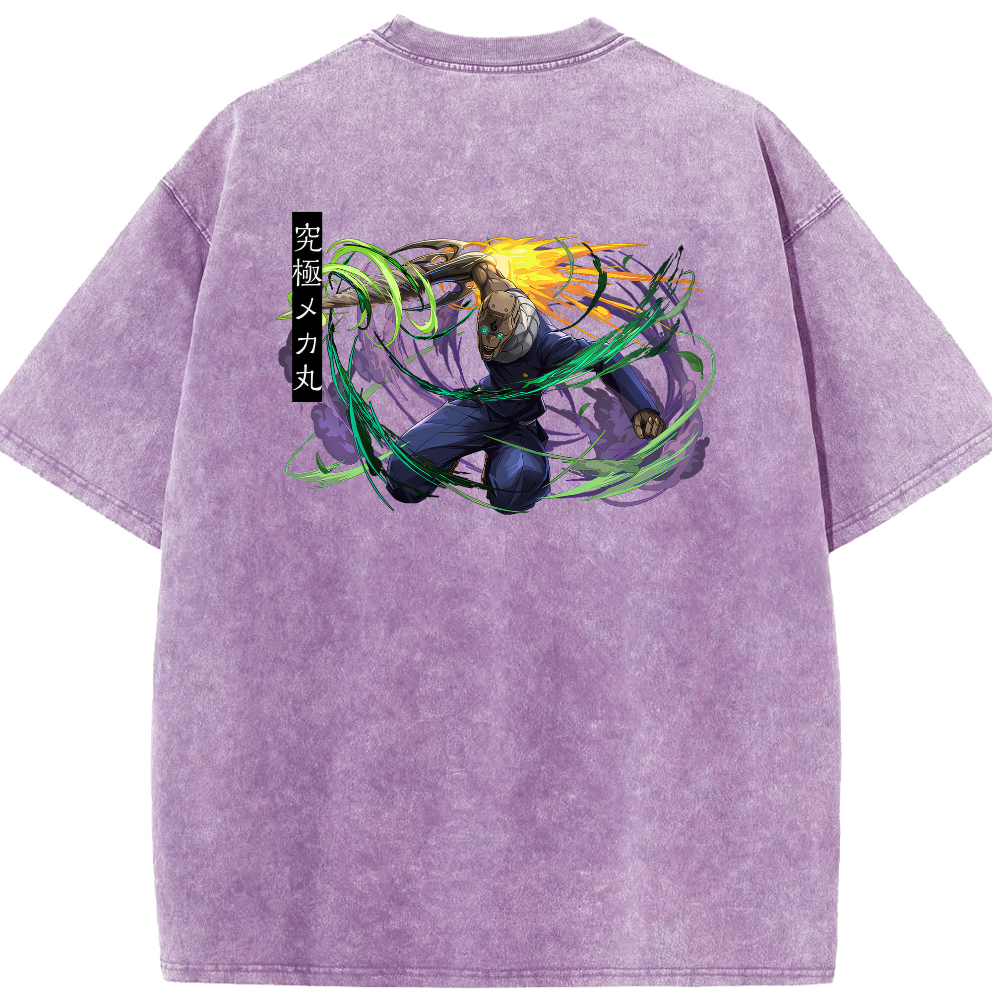 （画像用） 呪術廻戦 Jujutsu Kaisen 綿100% ヴィンテージ風 半袖Tシャツ（背面プリント）