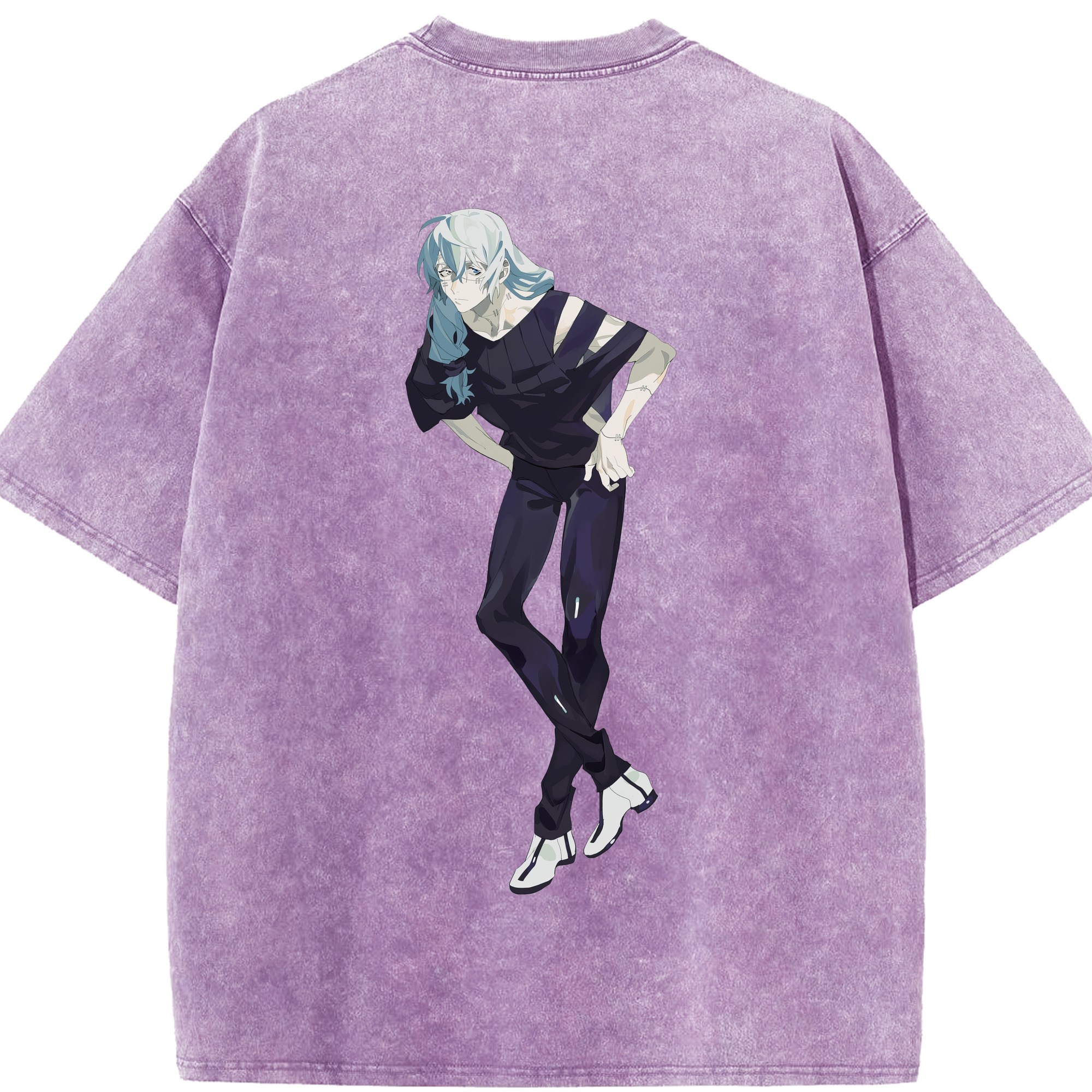 （画像用） 呪術廻戦 Jujutsu Kaisen 綿100% ヴィンテージ風 半袖Tシャツ（背面プリント）