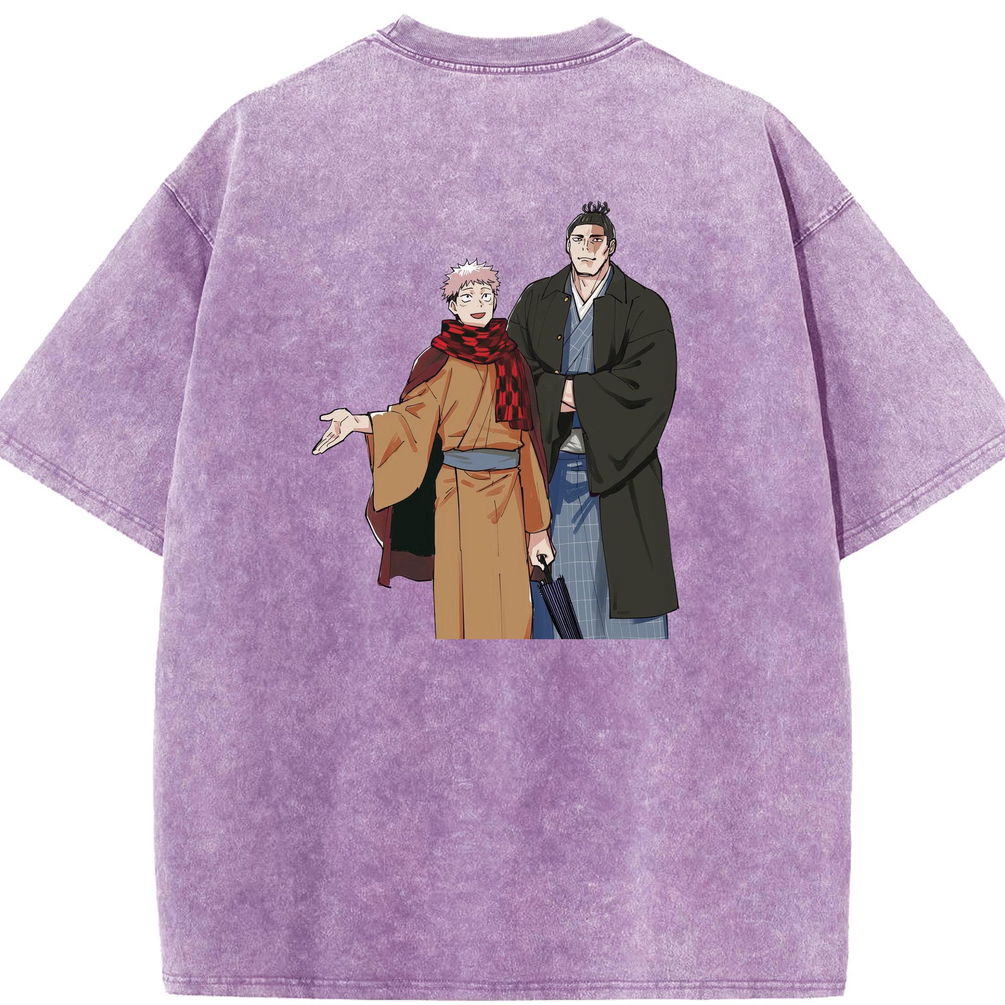 （画像用） 呪術廻戦 Jujutsu Kaisen 綿100% ヴィンテージ風 半袖Tシャツ（背面プリント）