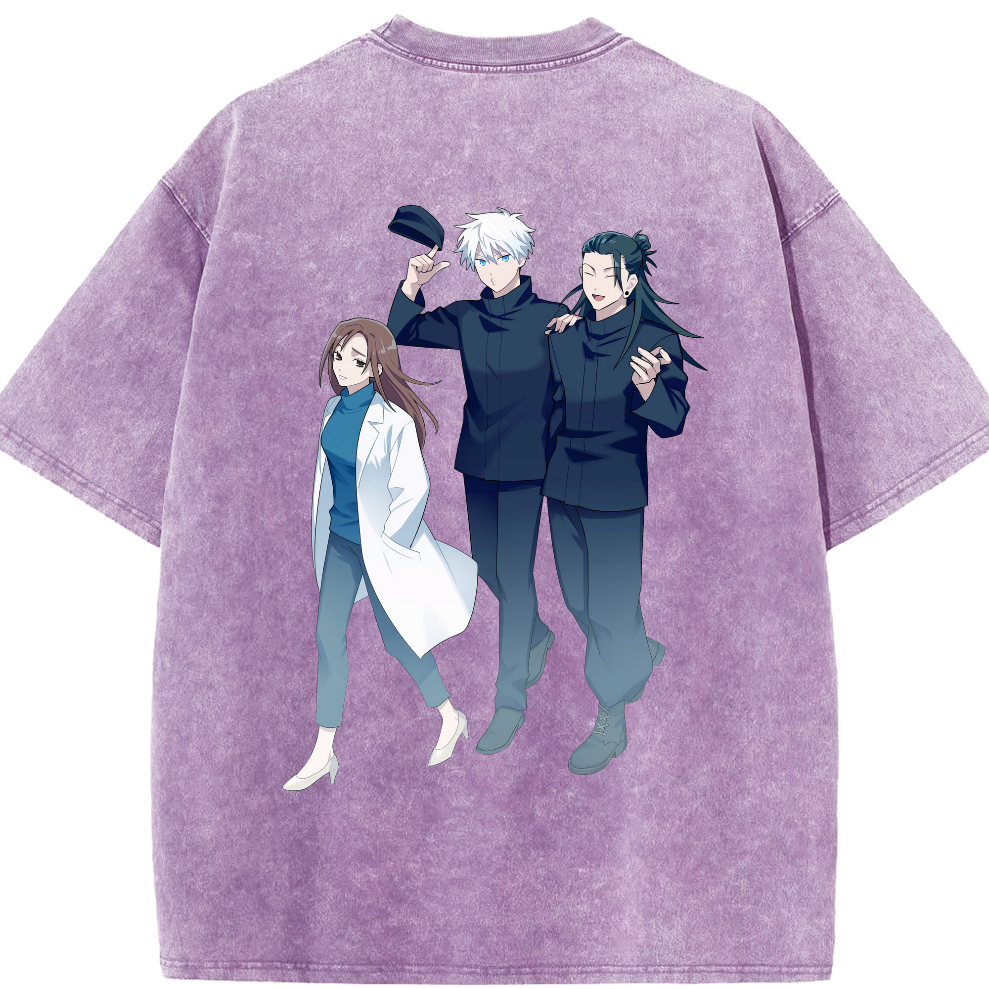 （画像用） 呪術廻戦 Jujutsu Kaisen 綿100% ヴィンテージ風 半袖Tシャツ（背面プリント）