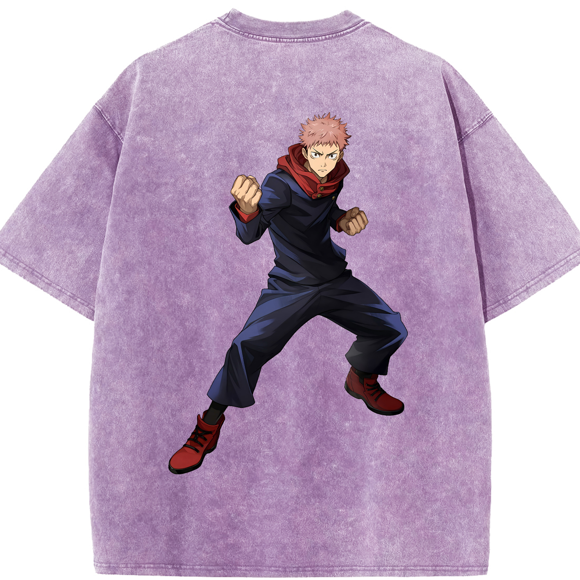 （画像用） 呪術廻戦 Jujutsu Kaisen 綿100% ヴィンテージ風 半袖Tシャツ（背面プリント）