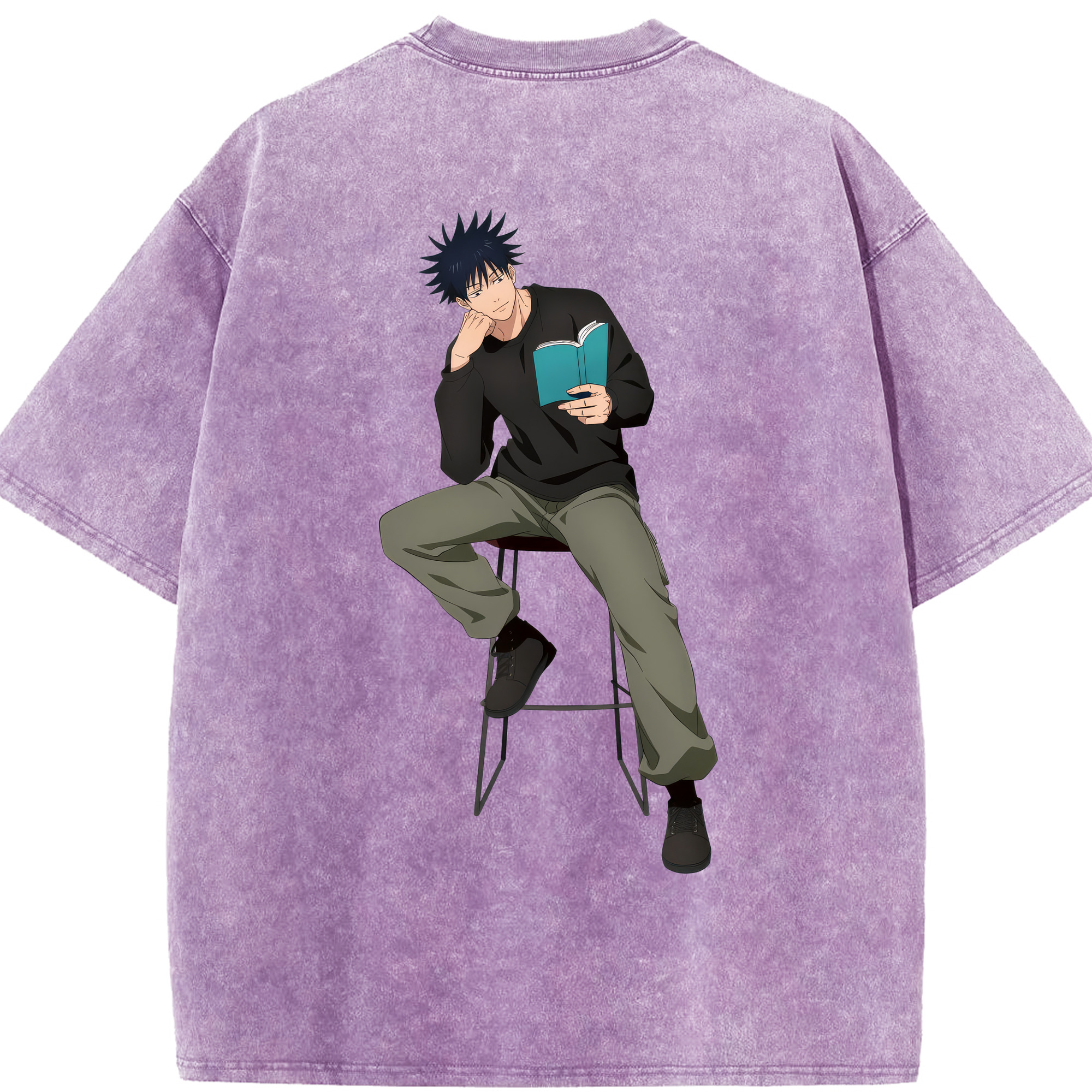 （画像用） 呪術廻戦 Jujutsu Kaisen 綿100% ヴィンテージ風 半袖Tシャツ（背面プリント）