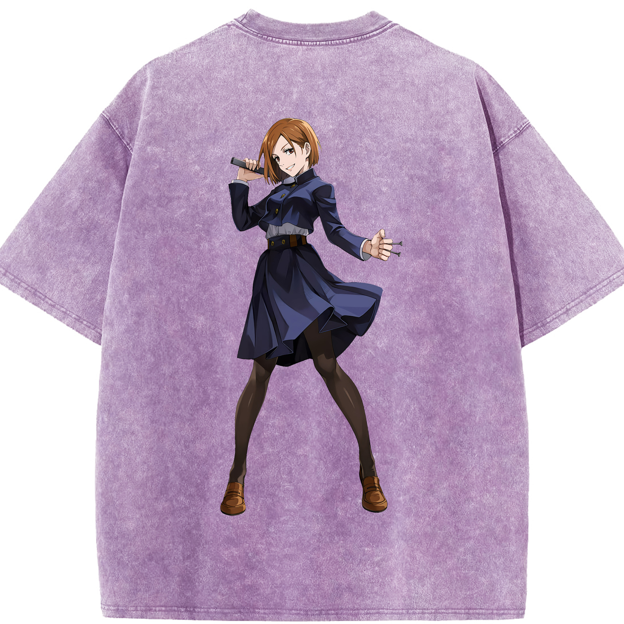 （画像用） 呪術廻戦 Jujutsu Kaisen 綿100% ヴィンテージ風 半袖Tシャツ（背面プリント）