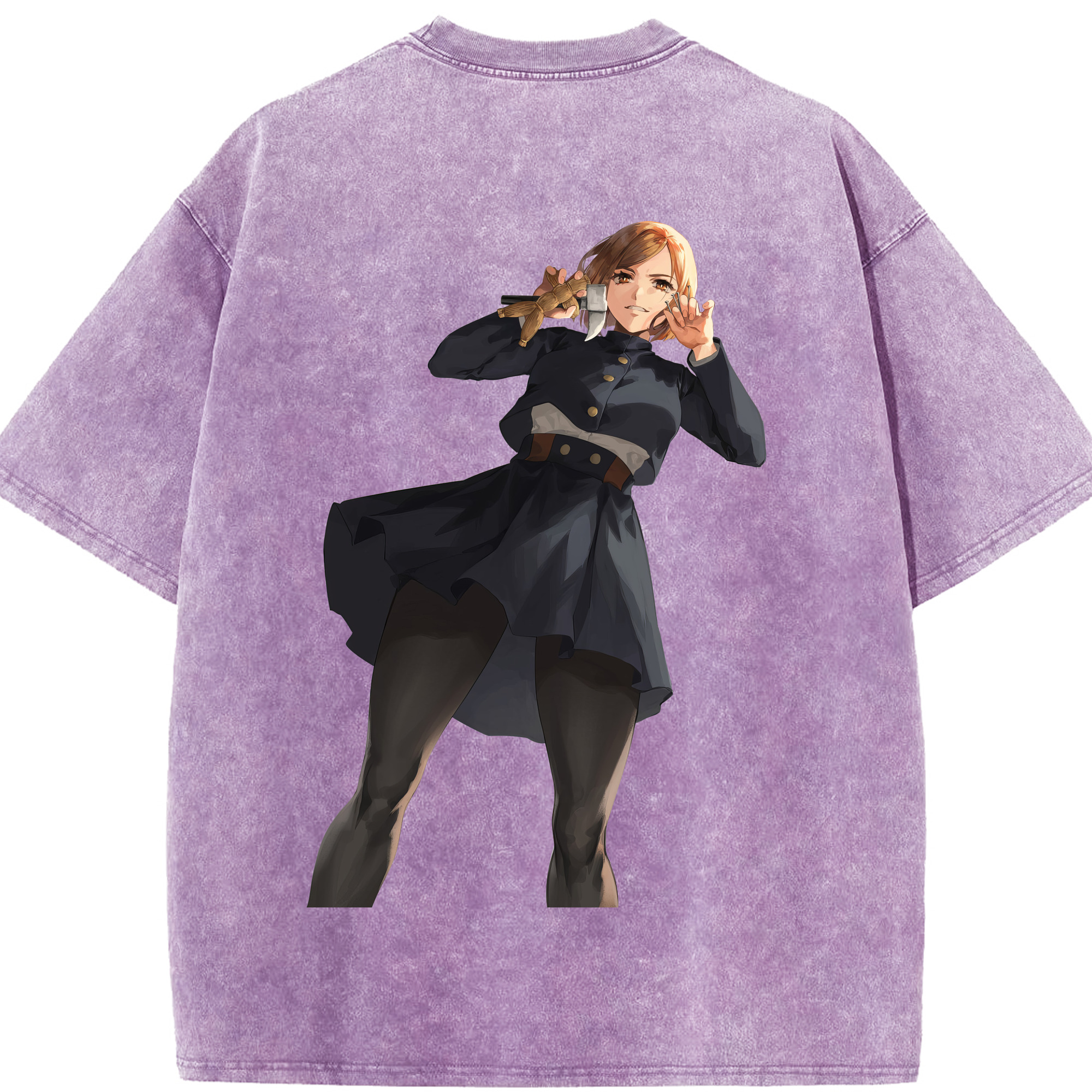 （画像用） 呪術廻戦 Jujutsu Kaisen 綿100% ヴィンテージ風 半袖Tシャツ（背面プリント）