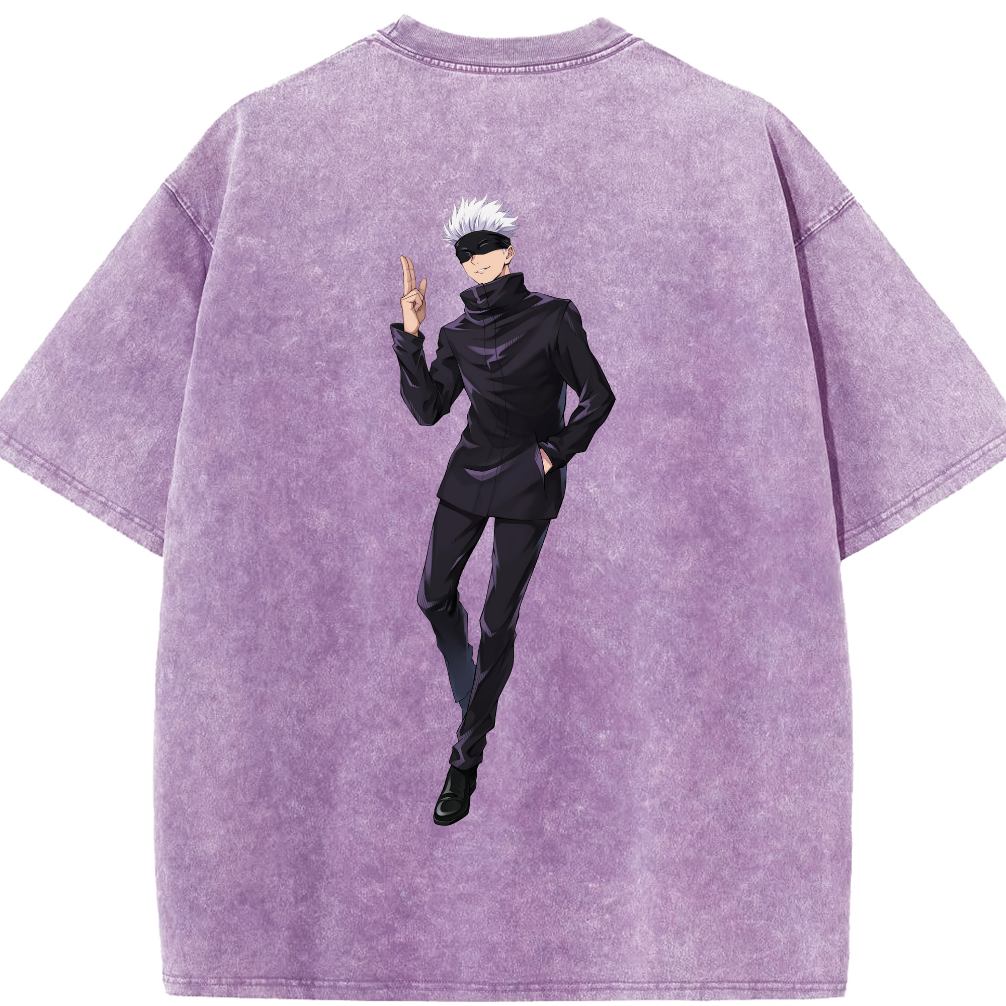 （画像用） 呪術廻戦 Jujutsu Kaisen 綿100% ヴィンテージ風 半袖Tシャツ（背面プリント）