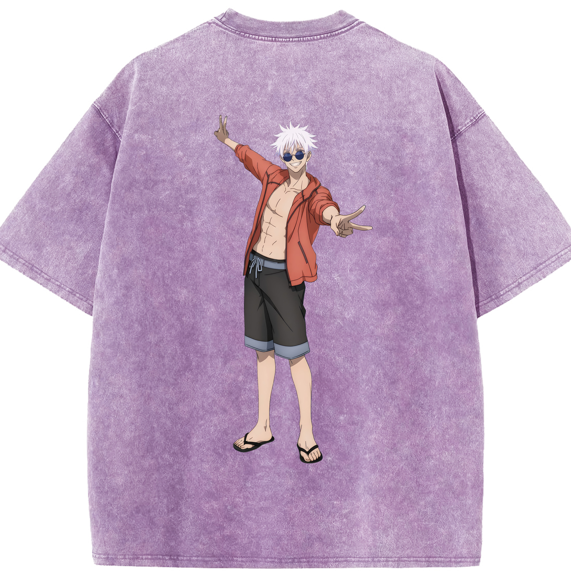 （画像用） 呪術廻戦 Jujutsu Kaisen 綿100% ヴィンテージ風 半袖Tシャツ（背面プリント）