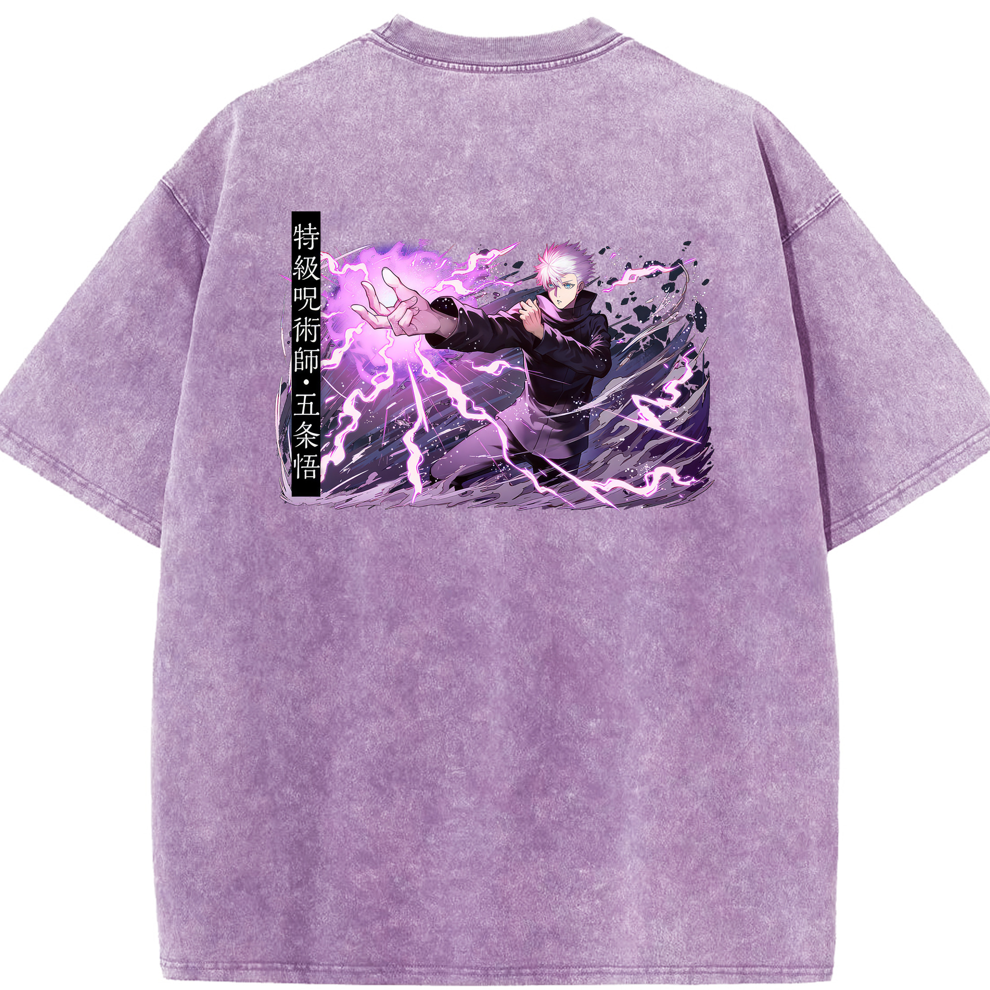 （画像用） 呪術廻戦 Jujutsu Kaisen 綿100% ヴィンテージ風 半袖Tシャツ（背面プリント）