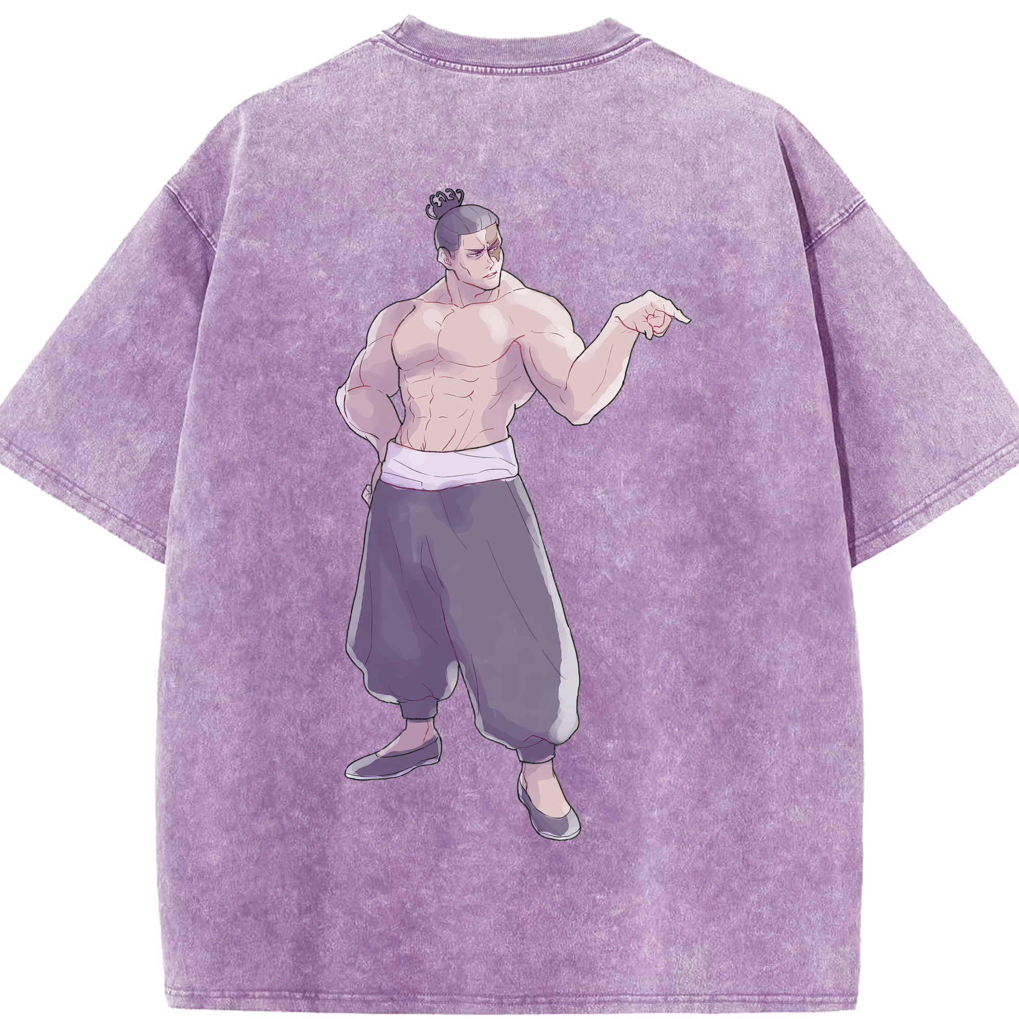 （画像用） 呪術廻戦 Jujutsu Kaisen 綿100% ヴィンテージ風 半袖Tシャツ（背面プリント）