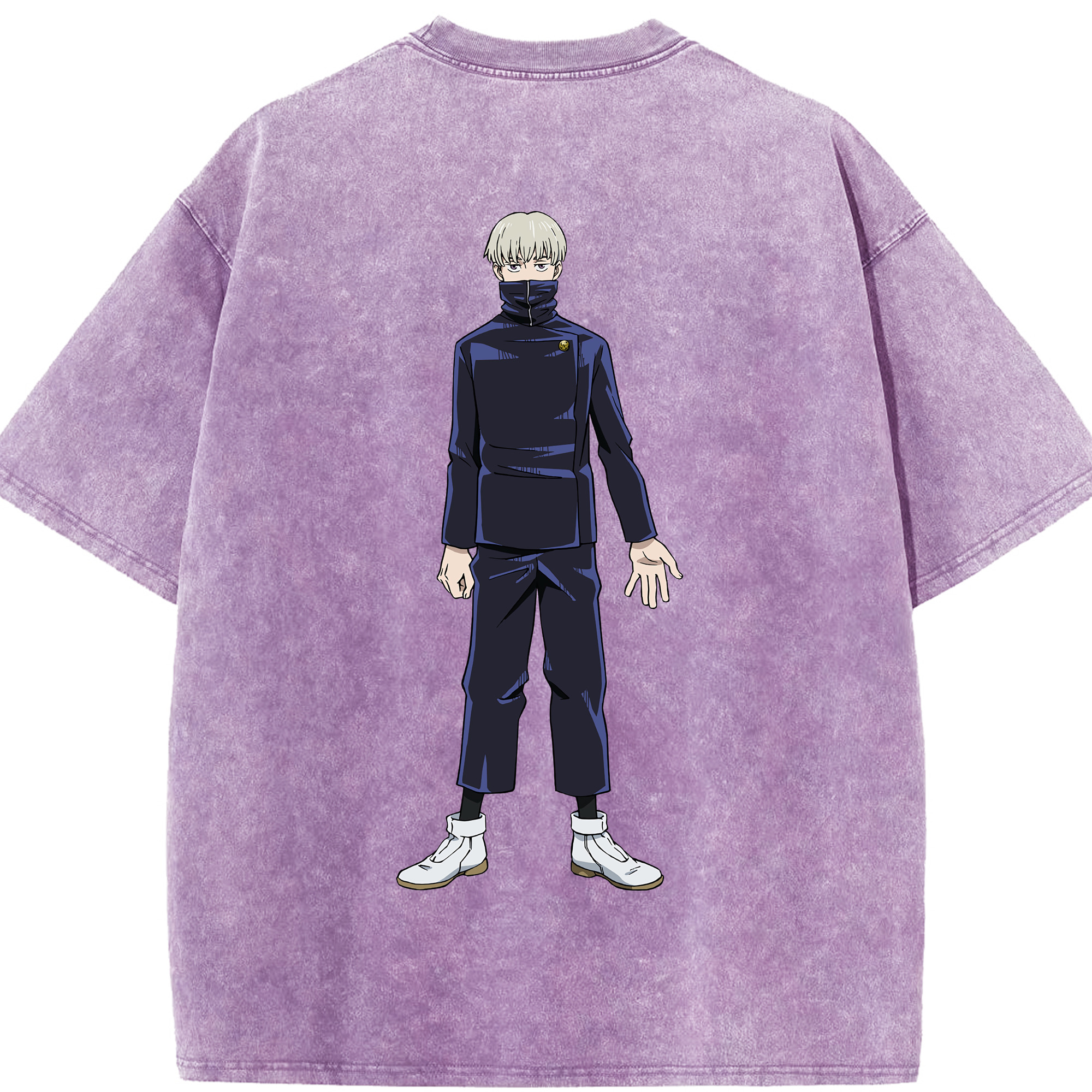 （画像用） 呪術廻戦 Jujutsu Kaisen 綿100% ヴィンテージ風 半袖Tシャツ（背面プリント）