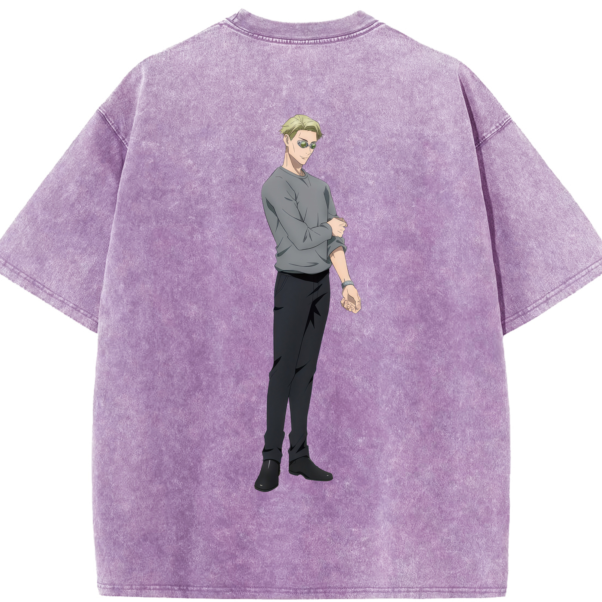 （画像用） 呪術廻戦 Jujutsu Kaisen 綿100% ヴィンテージ風 半袖Tシャツ（背面プリント）
