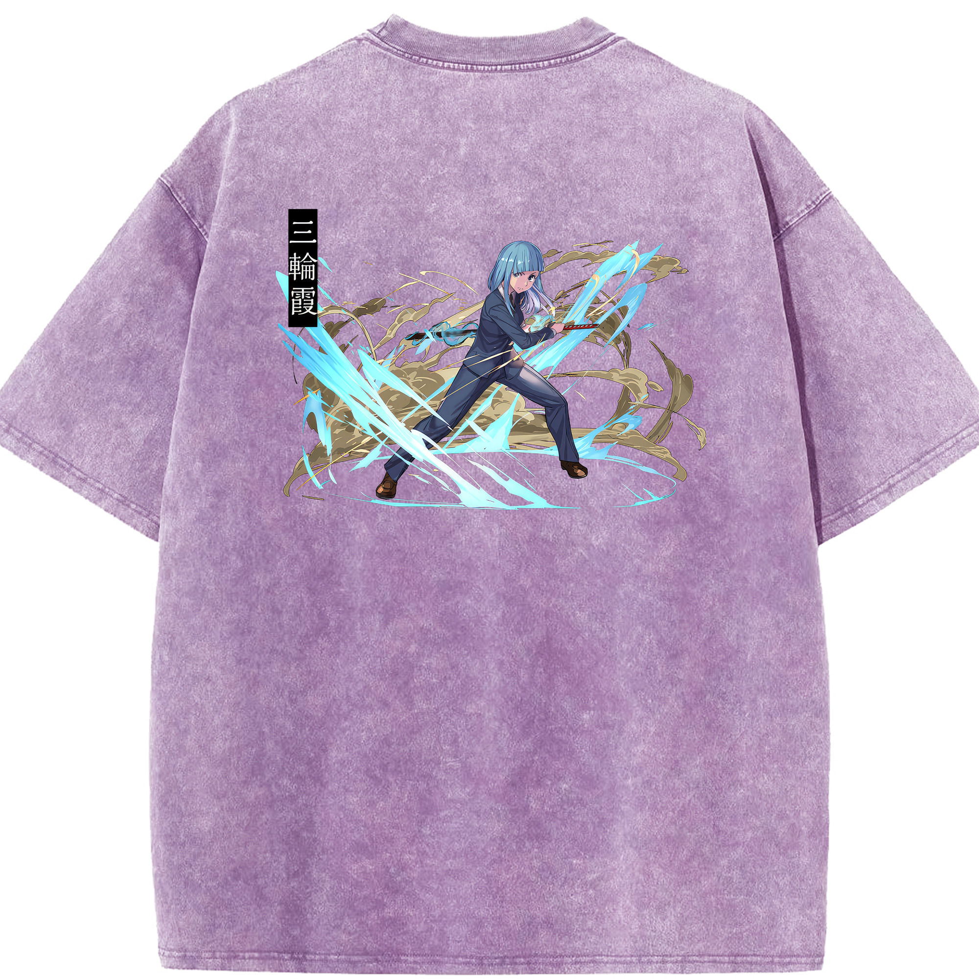 （画像用） 呪術廻戦 Jujutsu Kaisen 綿100% ヴィンテージ風 半袖Tシャツ（背面プリント）