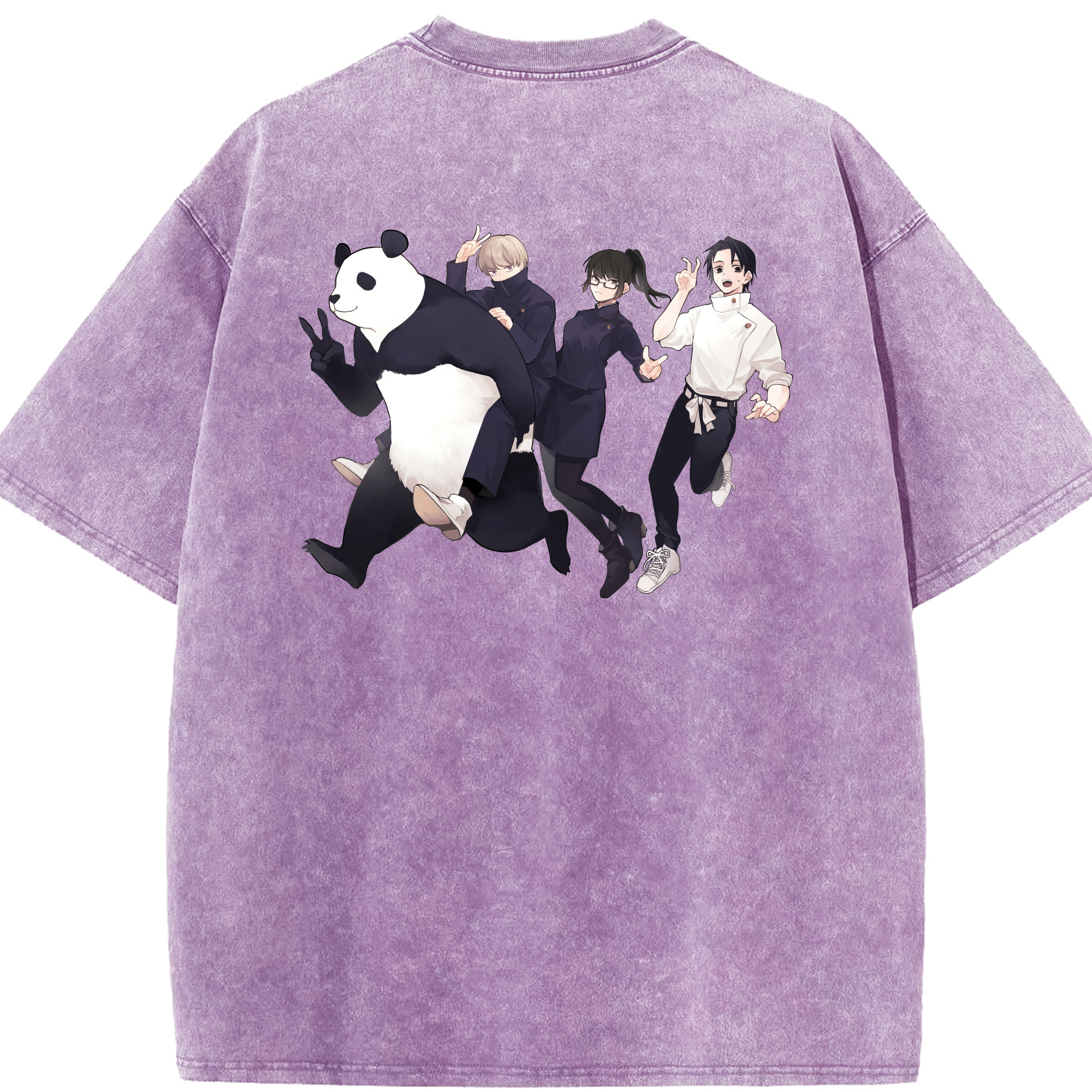 （画像用） 呪術廻戦 Jujutsu Kaisen 綿100% ヴィンテージ風 半袖Tシャツ（背面プリント）