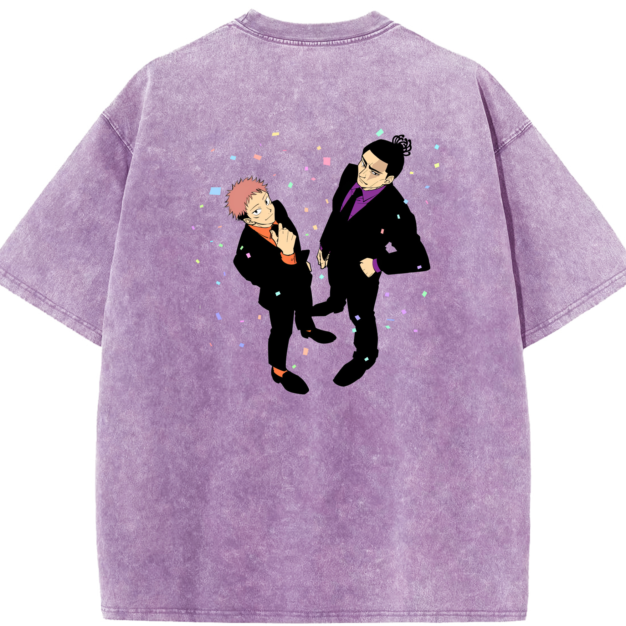 （画像用） 呪術廻戦 Jujutsu Kaisen 綿100% ヴィンテージ風 半袖Tシャツ（背面プリント）