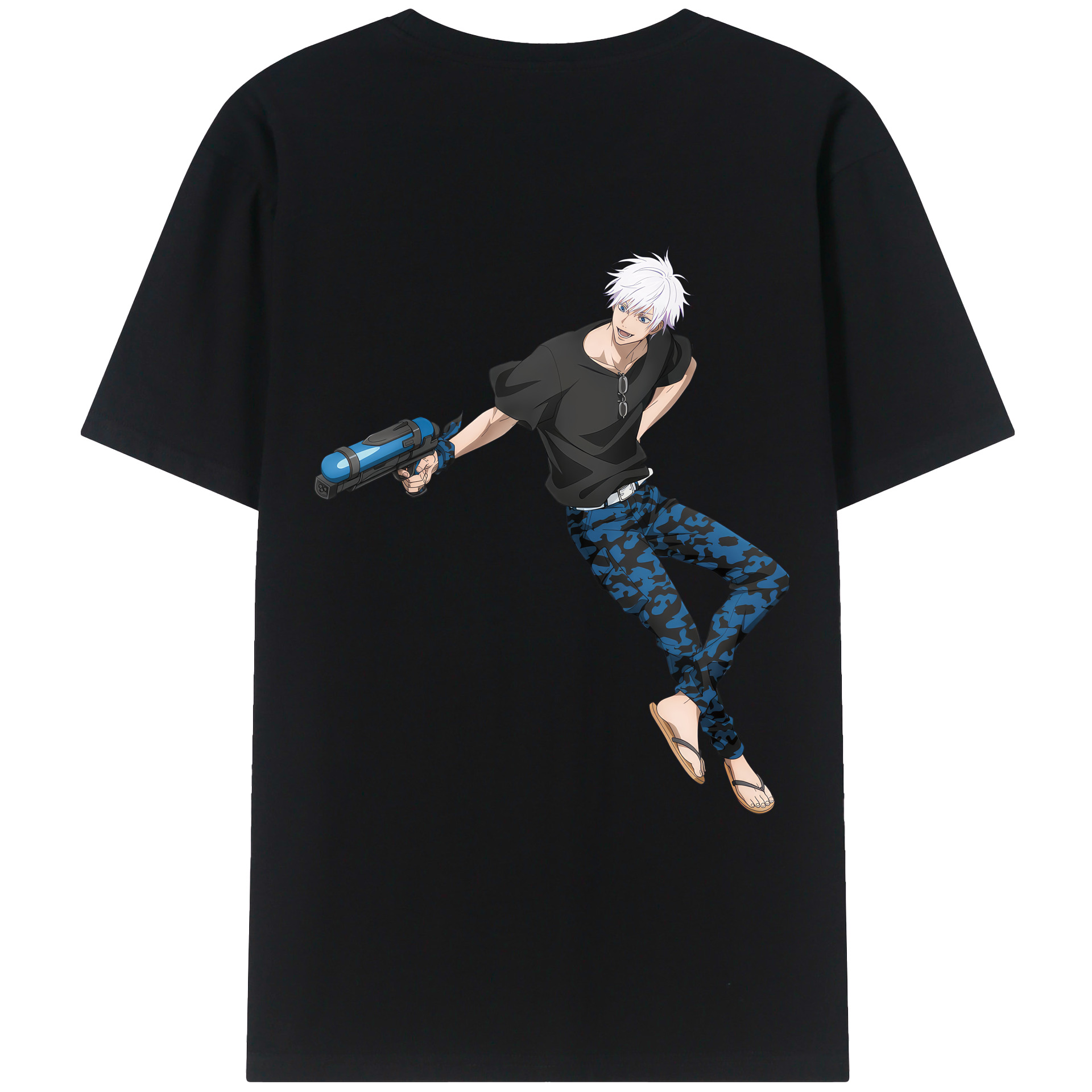 （画像用） 呪術廻戦 Jujutsu Kaisen 綿100％ メンズ半袖Tシャツ（バックプリント） 通気性