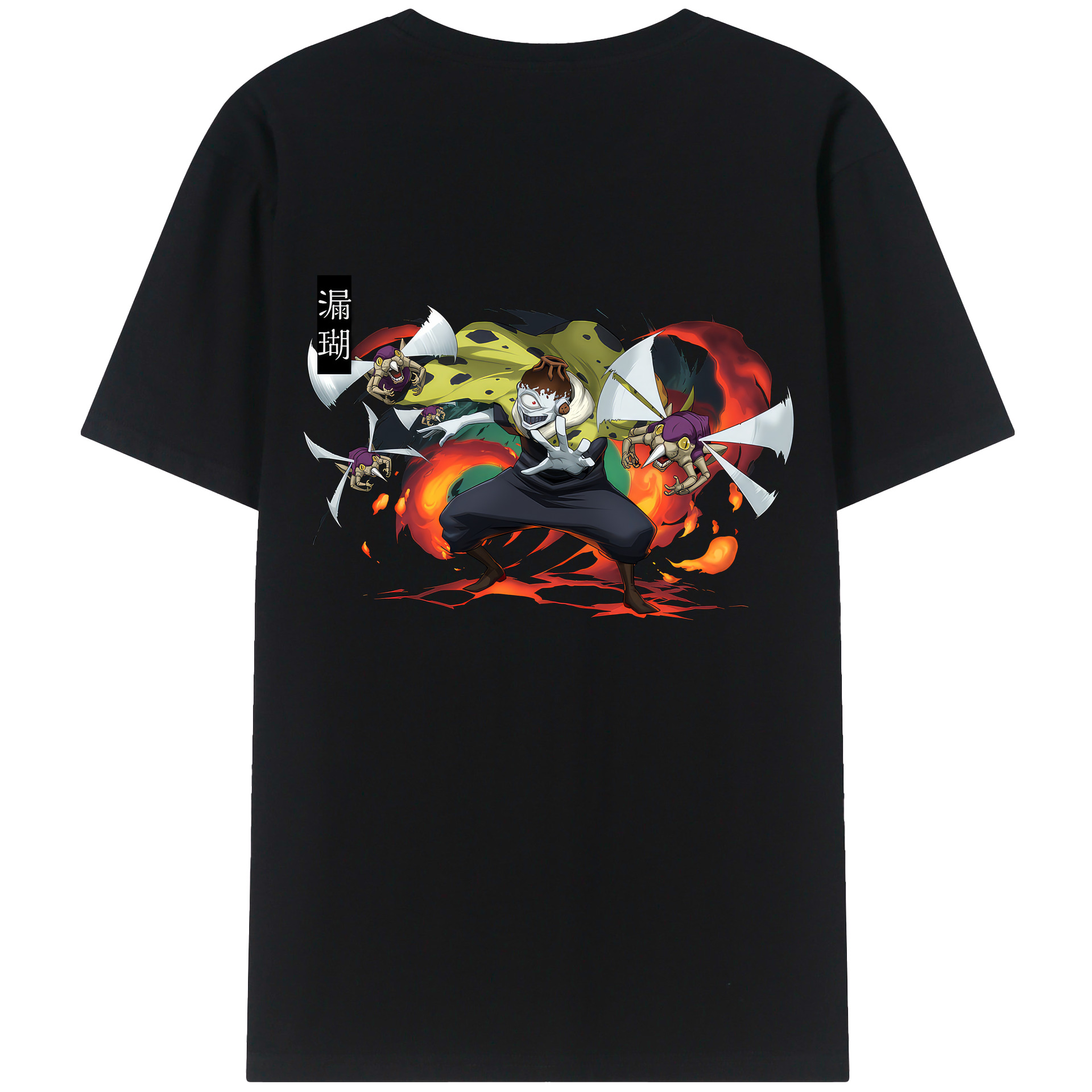 （画像用） 呪術廻戦 Jujutsu Kaisen 綿100％ メンズ半袖Tシャツ（バックプリント） 通気性