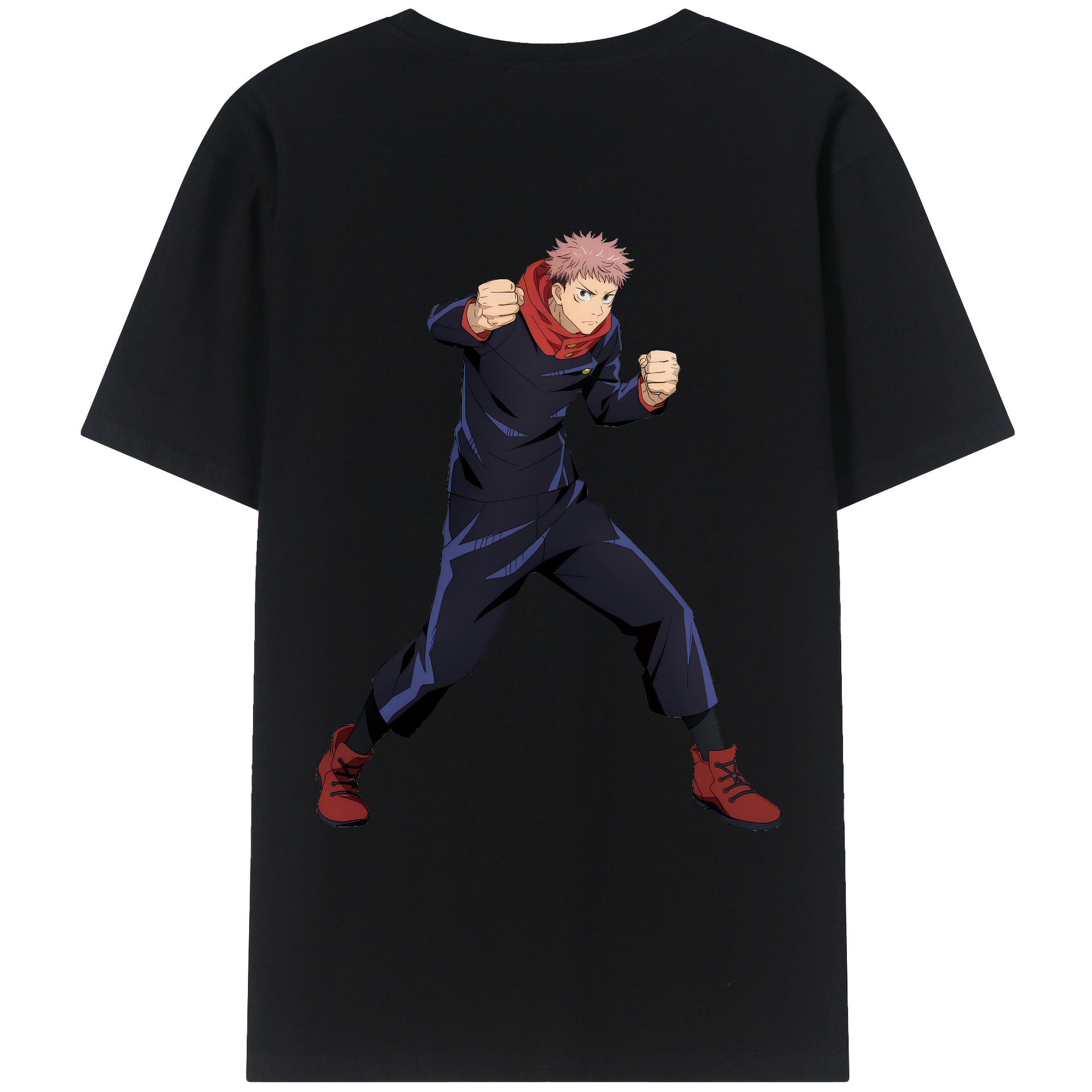（画像用） 呪術廻戦 Jujutsu Kaisen 綿100％ メンズ半袖Tシャツ（バックプリント） 通気性