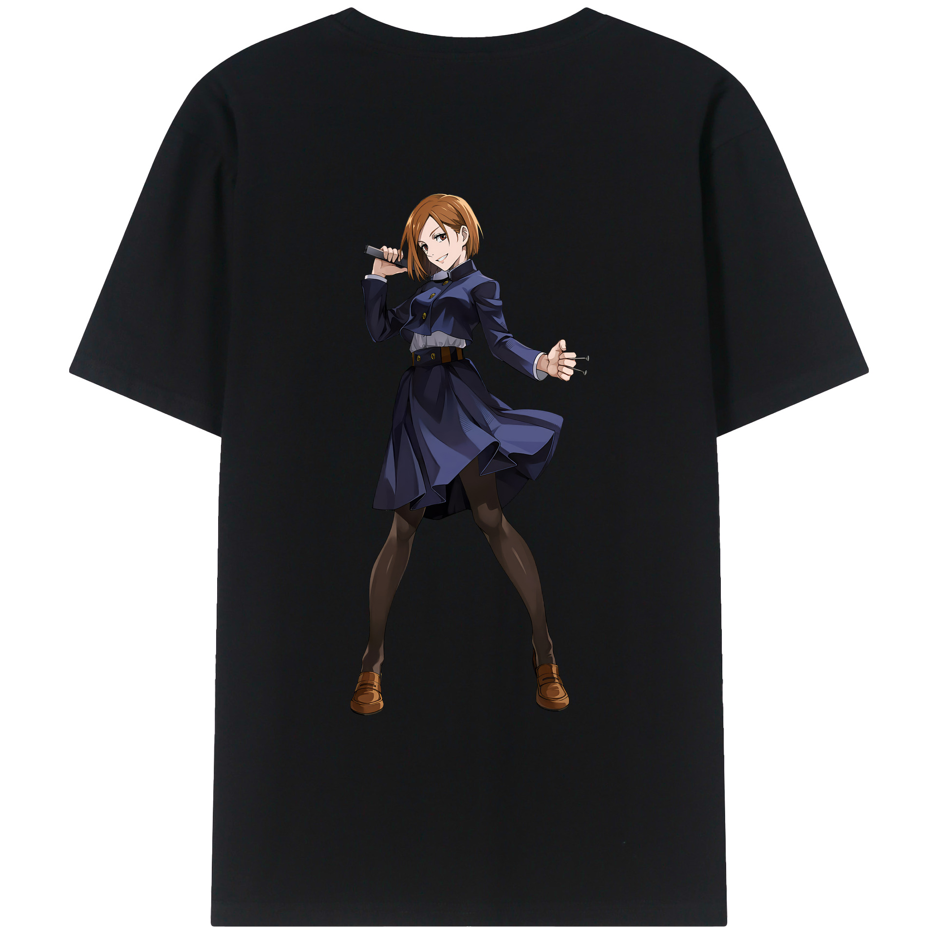 （画像用） 呪術廻戦 Jujutsu Kaisen 綿100％ メンズ半袖Tシャツ（バックプリント） 通気性
