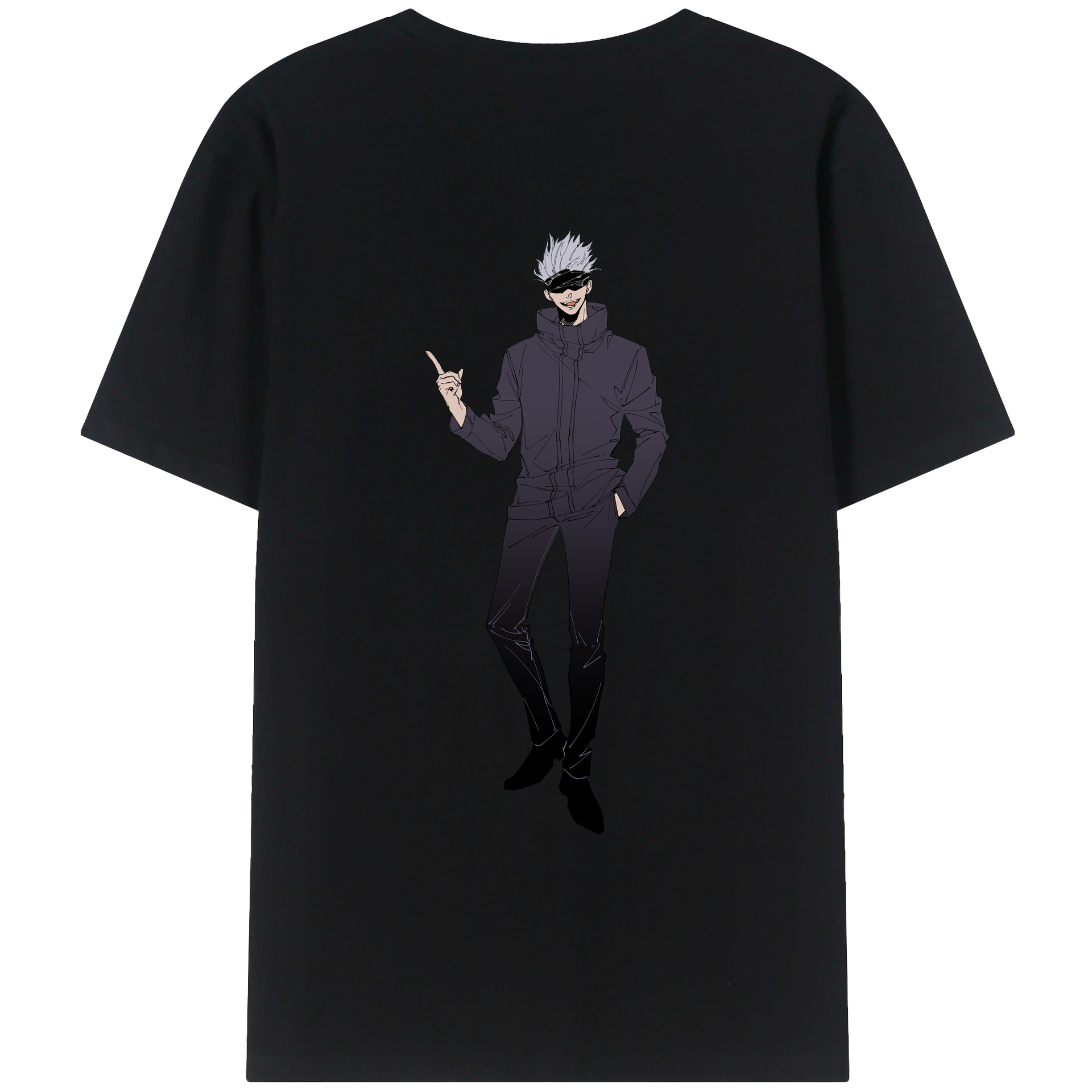 （画像用） 呪術廻戦 Jujutsu Kaisen 綿100％ メンズ半袖Tシャツ（バックプリント） 通気性