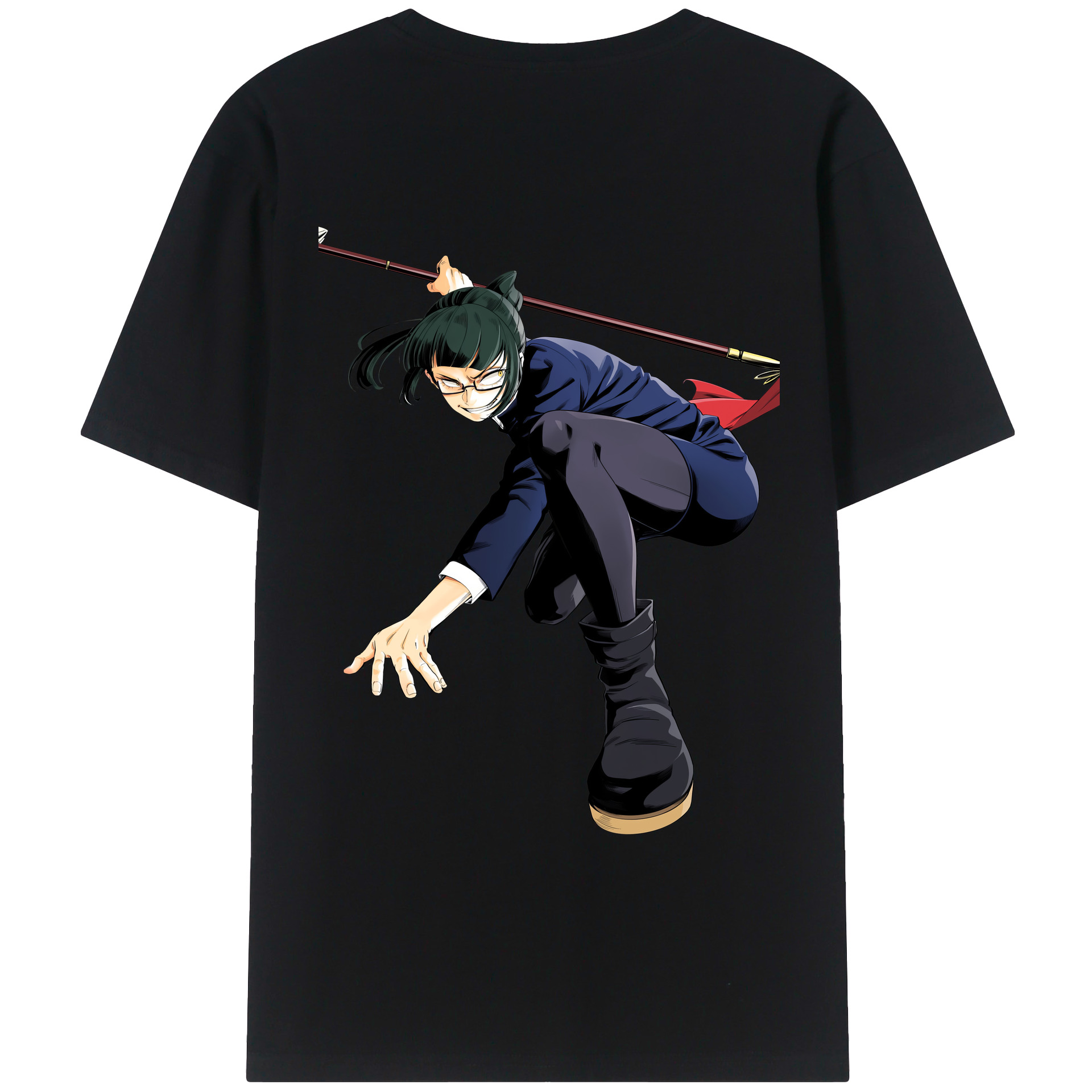（画像用） 呪術廻戦 Jujutsu Kaisen 綿100％ メンズ半袖Tシャツ（バックプリント） 通気性