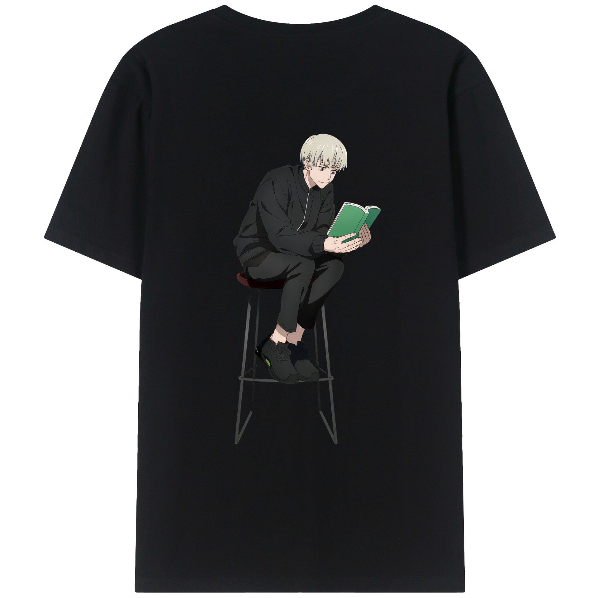 （画像用） 呪術廻戦 Jujutsu Kaisen 綿100％ メンズ半袖Tシャツ（バックプリント） 通気性